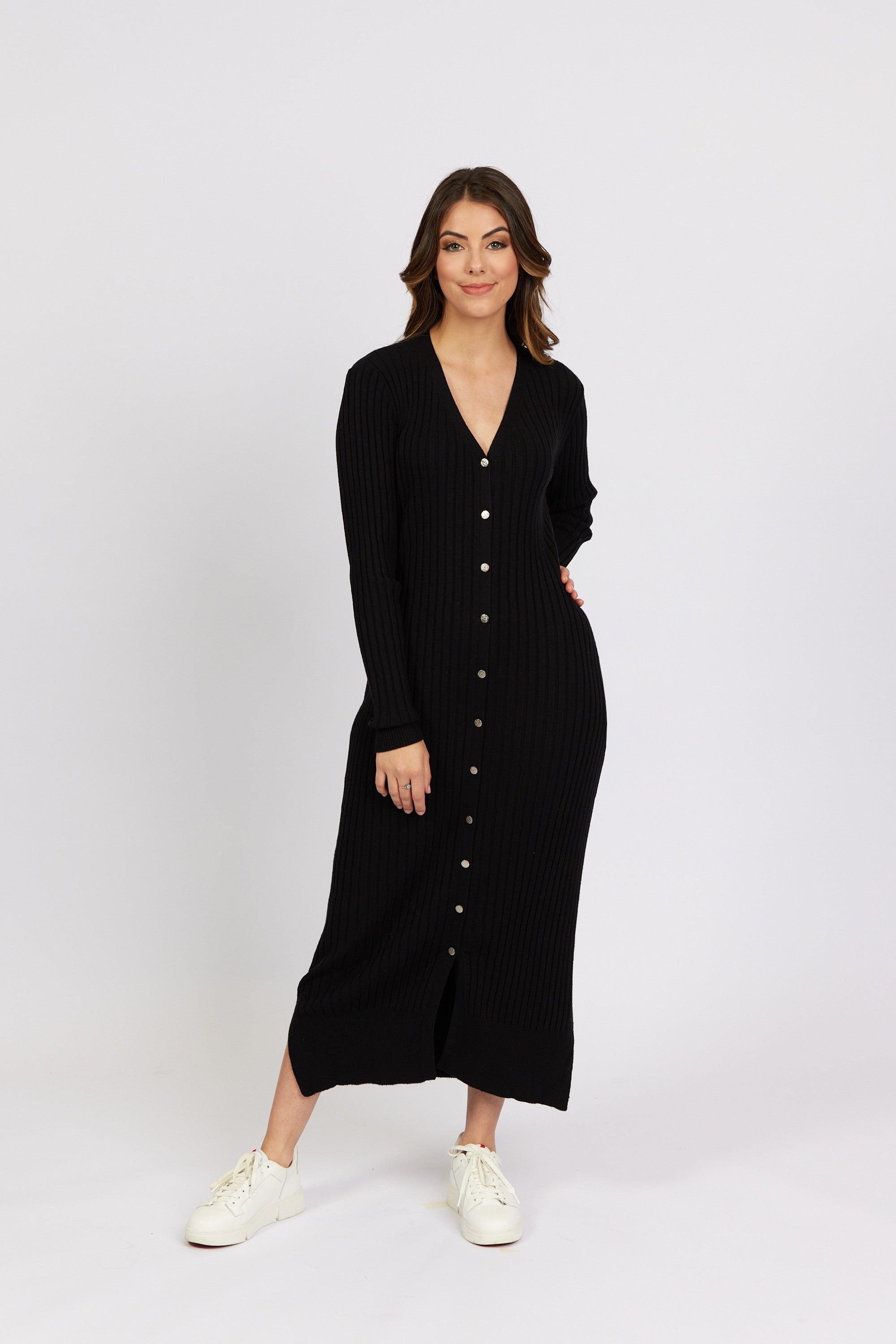 K1040 Black - Roma Dress - Knewe Label