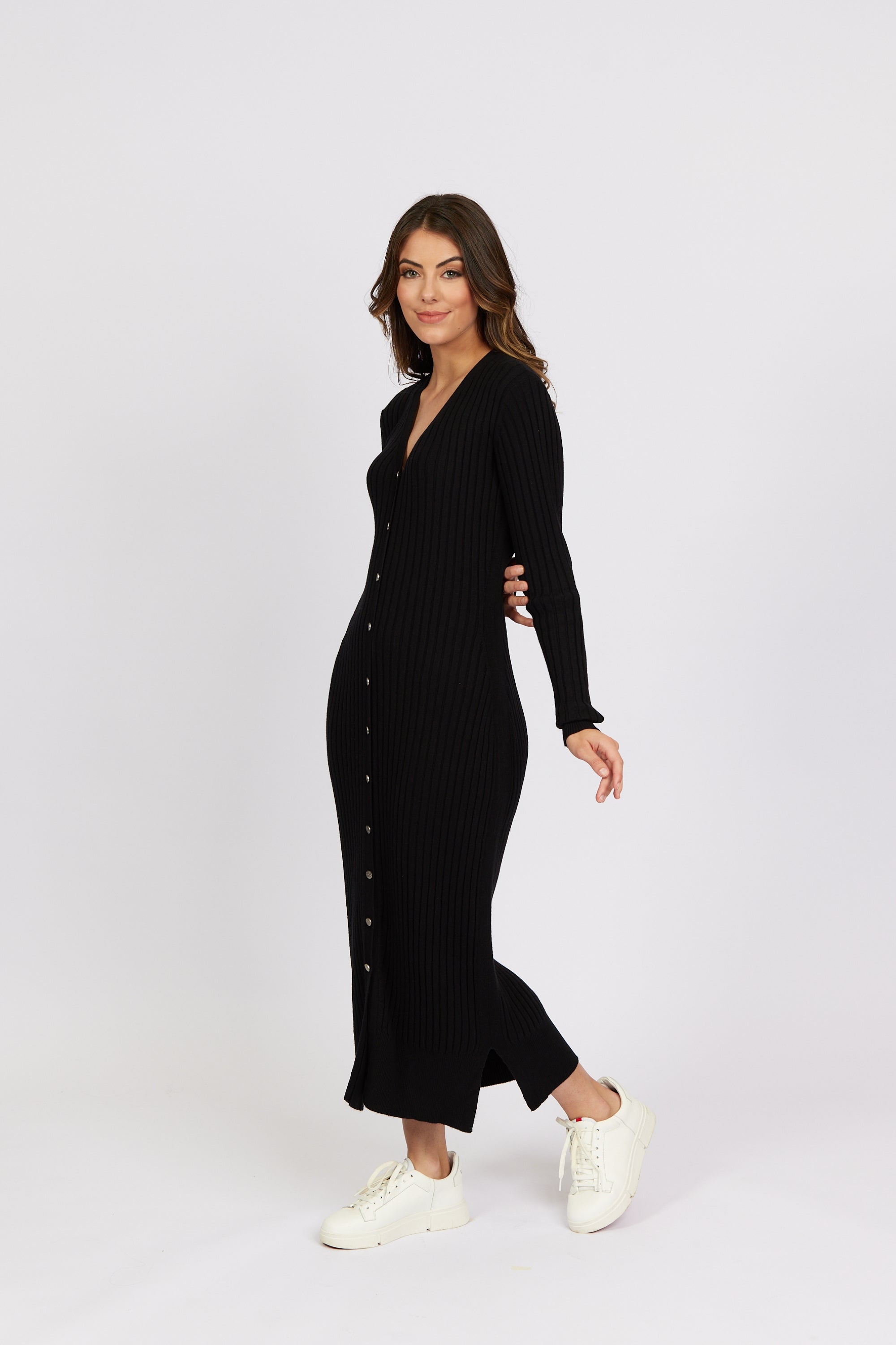 K1040 Black - Roma Dress - Knewe Label