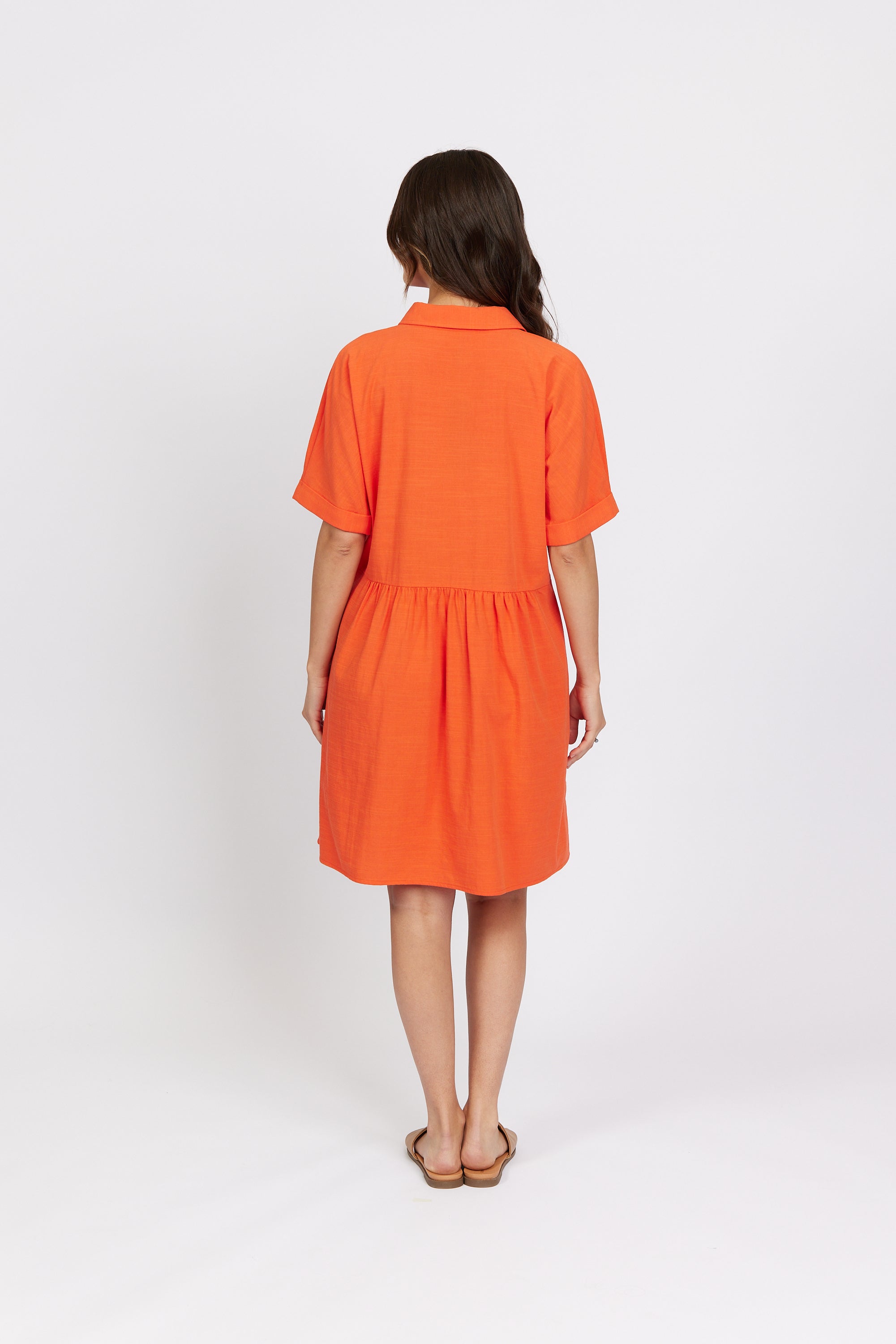 K1044 Melon - Cocoon Dress - Knewe Label
