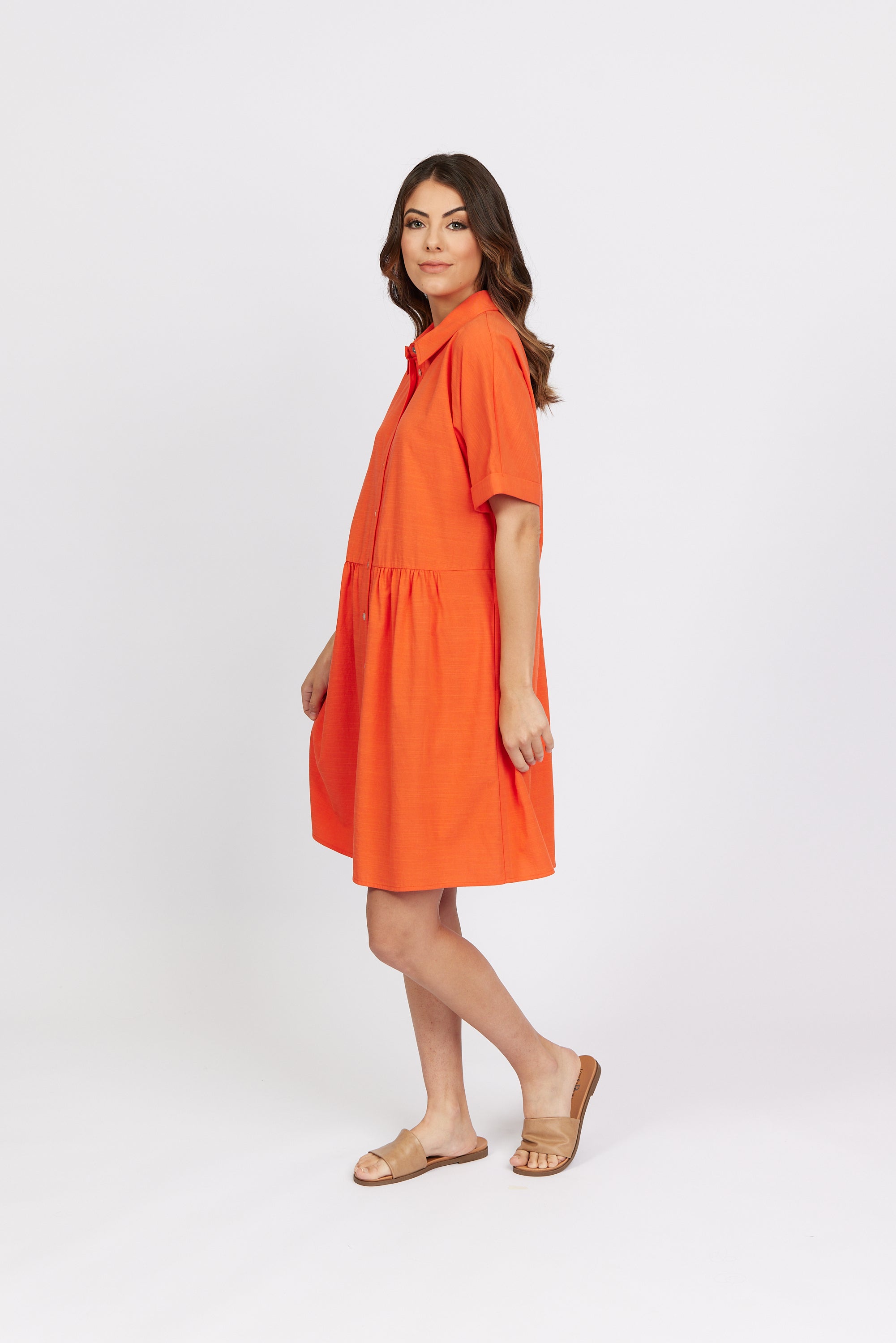 K1044 Melon - Cocoon Dress - Knewe Label