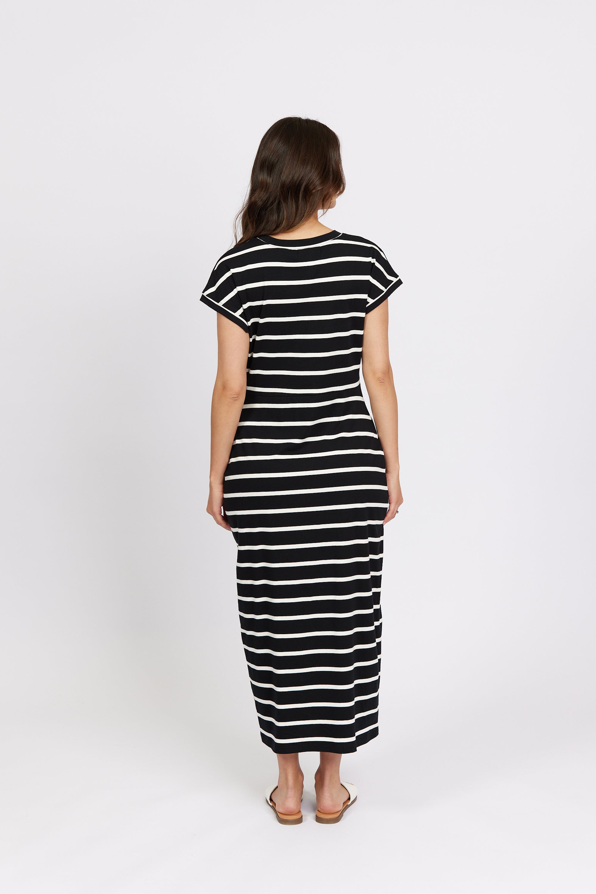 K1047 Black Stripe - Parker Dress - Knewe Label