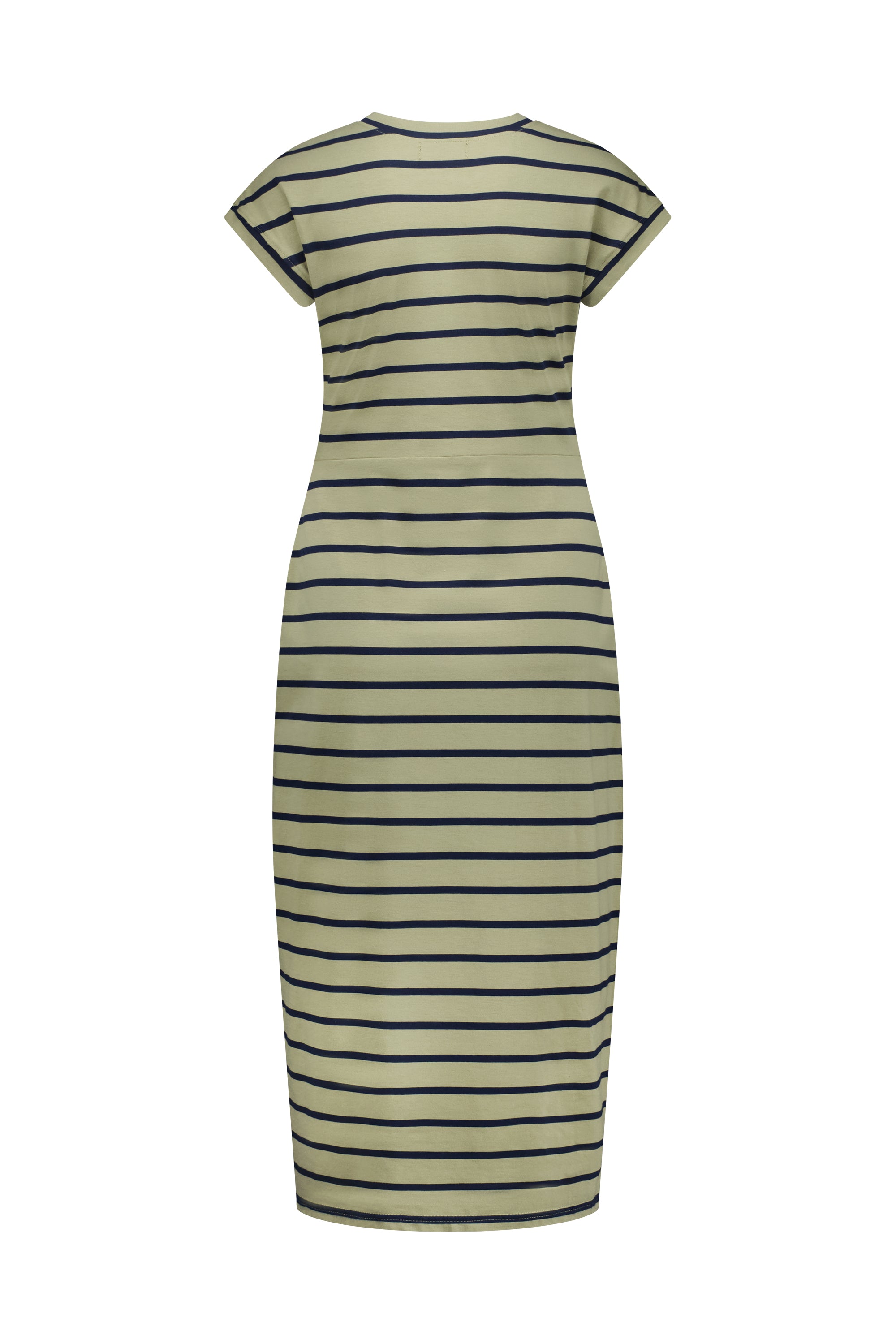 K1047 Khaki Stripe - Parker Dress - Knewe Label