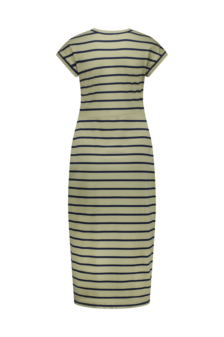 K1047 Khaki Stripe - Parker Dress - Knewe Label