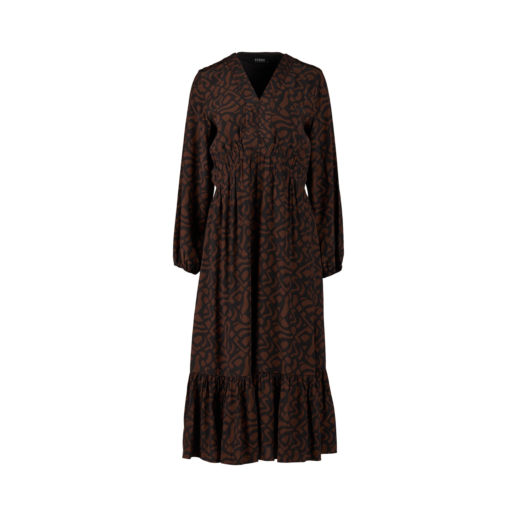 K1057 Jolene Dress - Mocha - Knewe Label