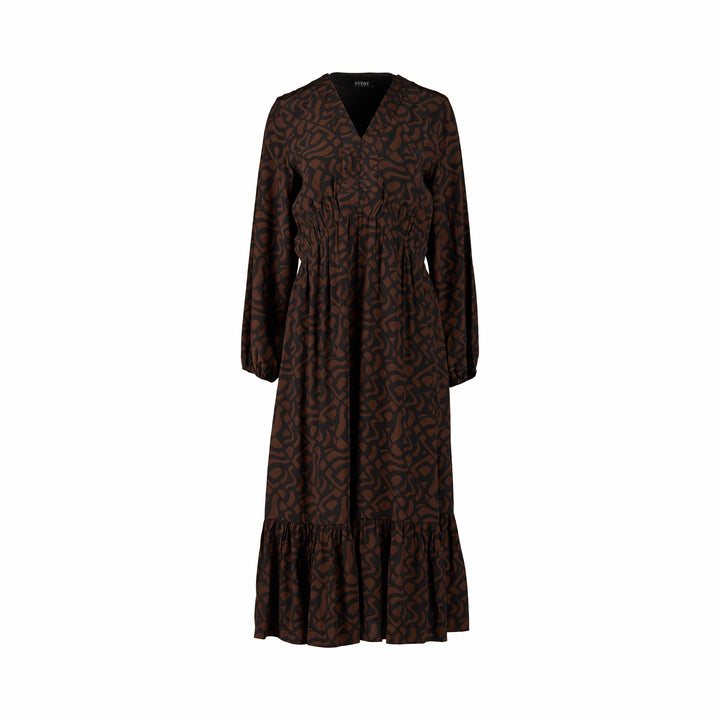 K1057 Jolene Dress - Mocha - Knewe Label