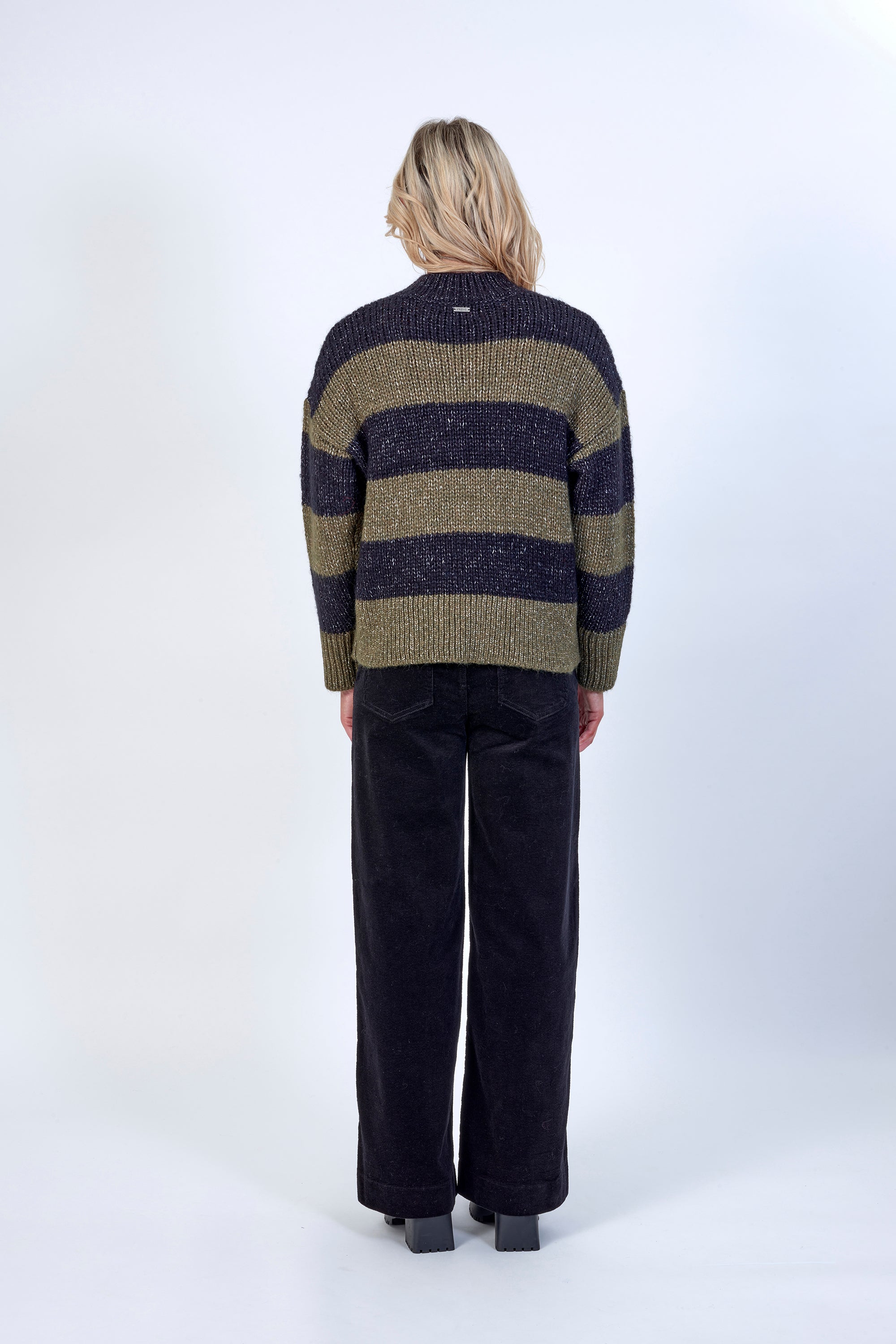 K2025 Khaki/Black - Alexa Sweater - Knewe Label