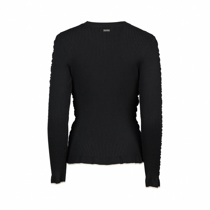 K2031 Luxe Sweater - Black/White - Knewe Label