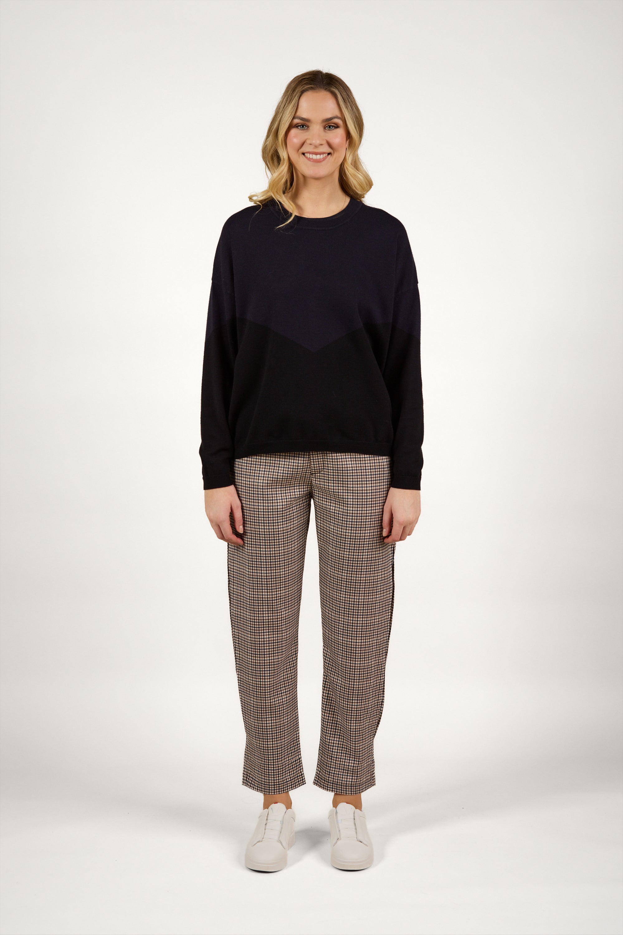 K2039 Tanner Sweater - Ink/Black - Knewe Label