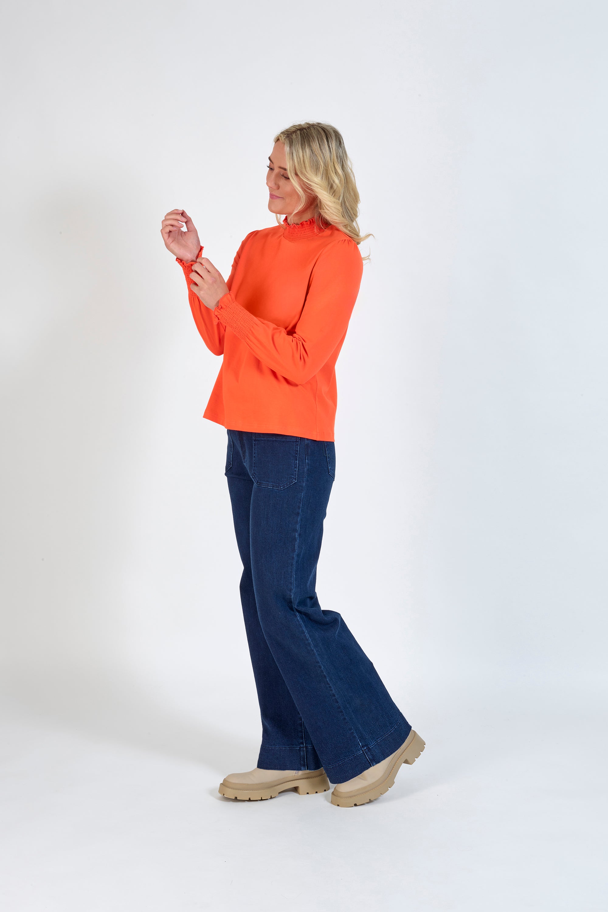 K3032 Mandarin - Miso Top - Knewe Label