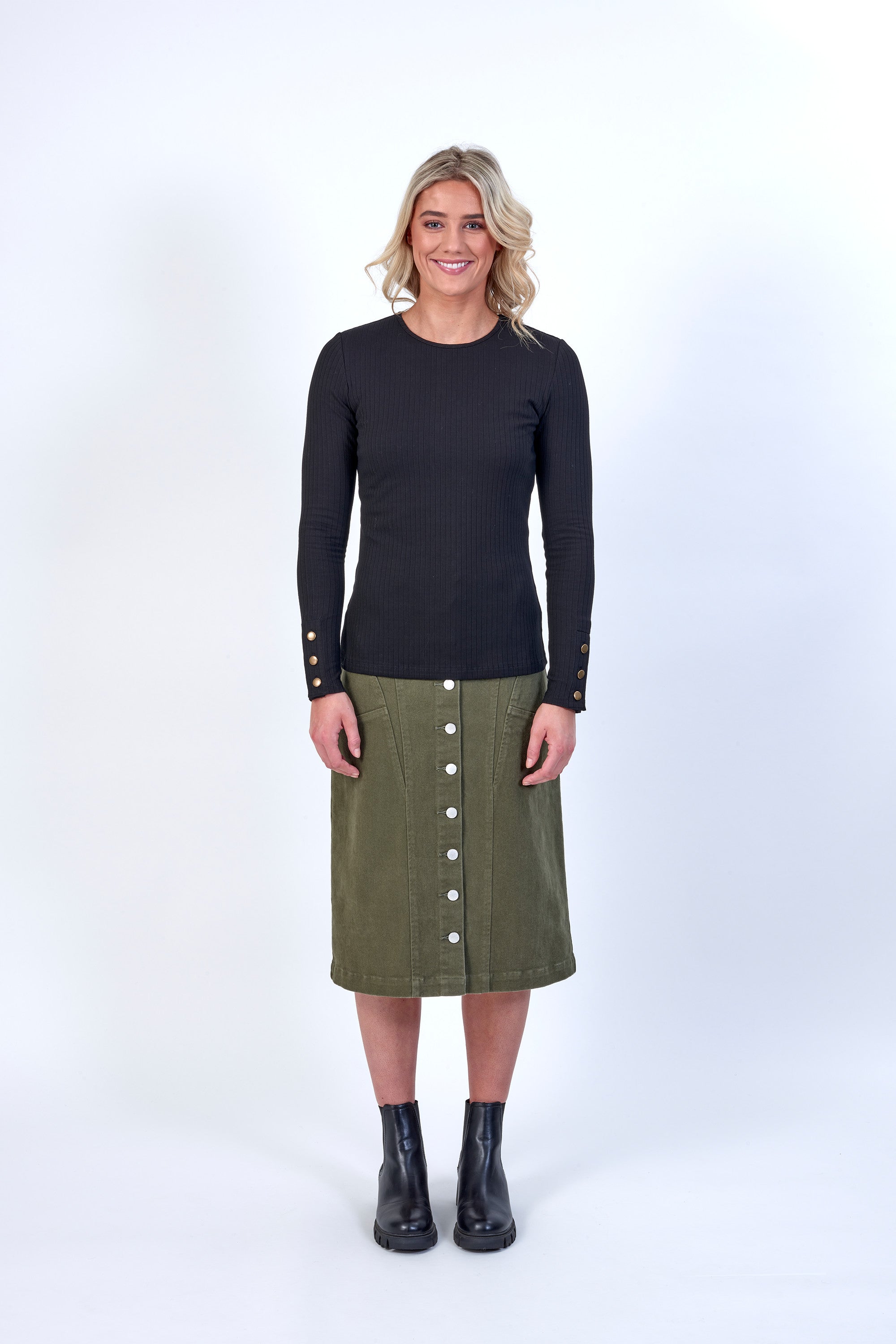 K3048 Black - Virgo Top - Knewe Label
