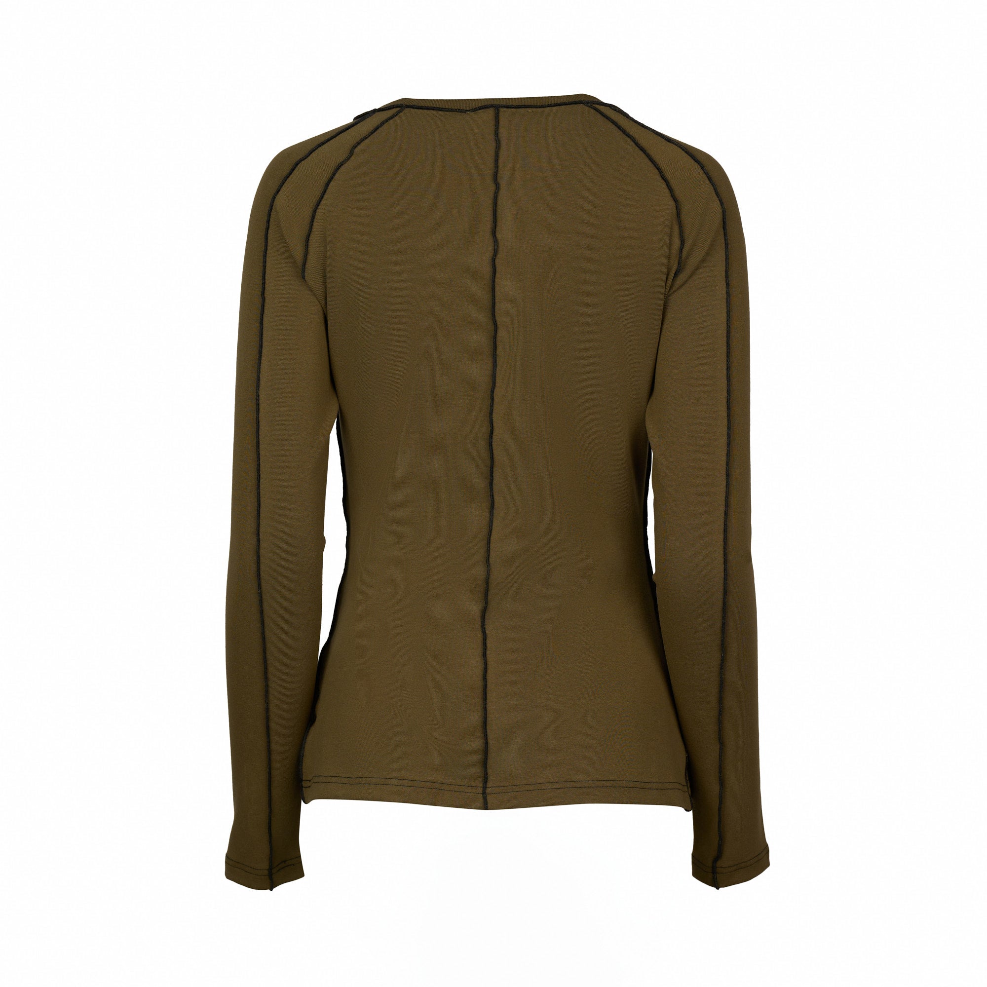 K3054 Alex Top - Olive/Black - Knewe Label