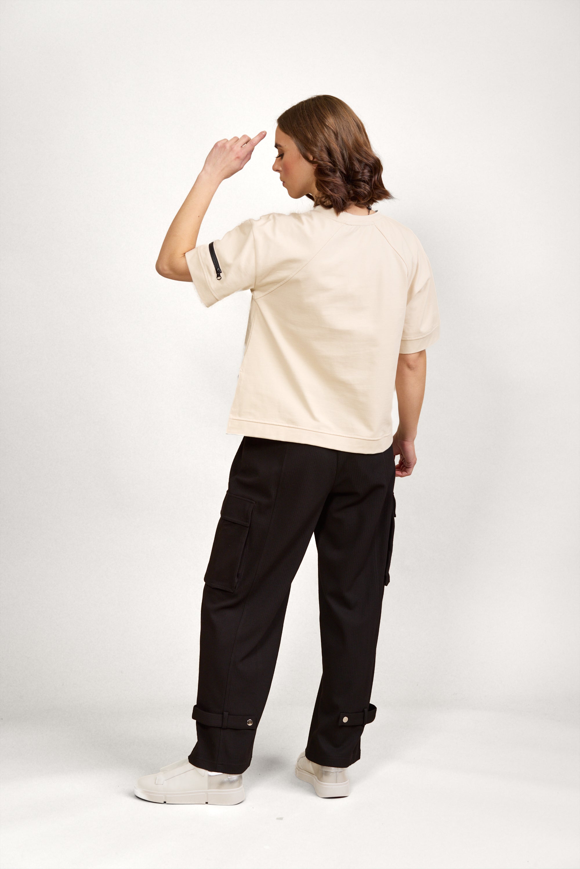 K3056 Bolt Tee - Stone - Knewe Label