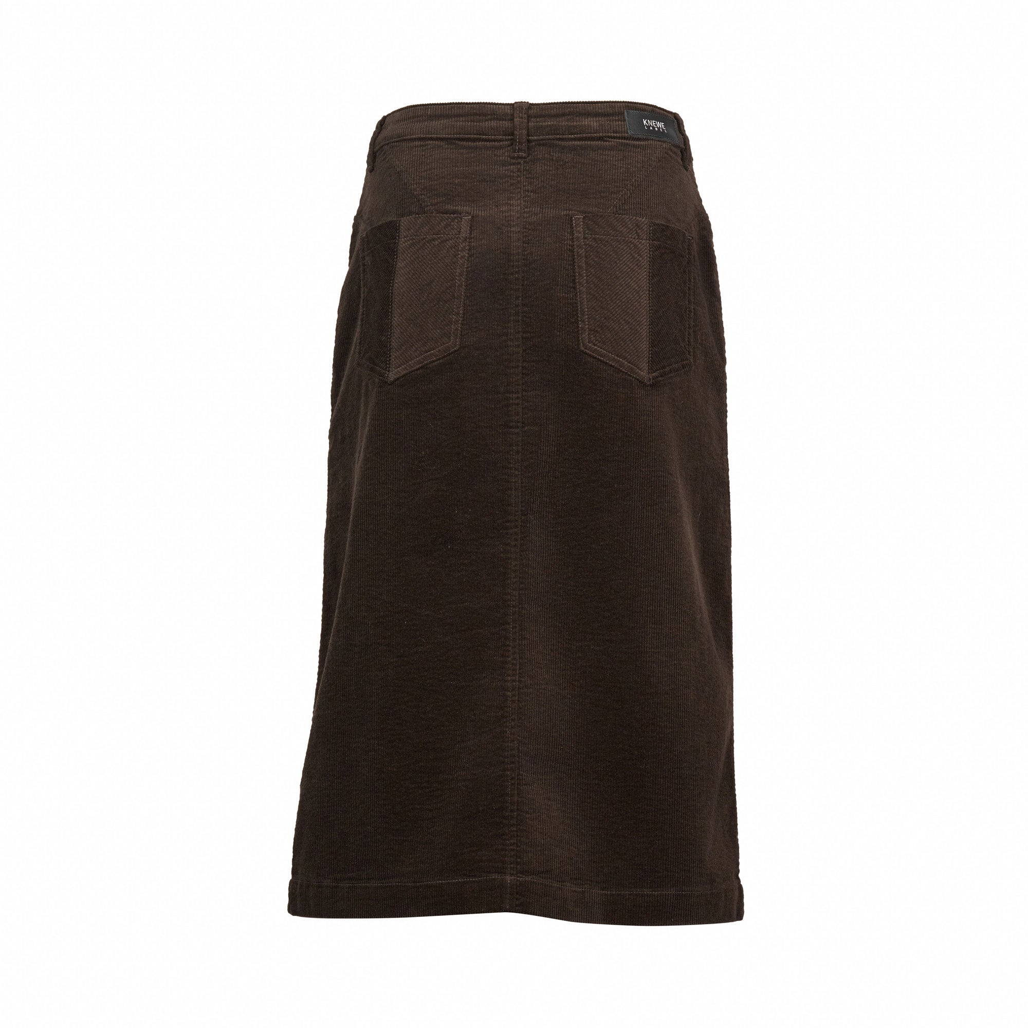 K4028C Koa Cord Skirt - Soot - Knewe Label
