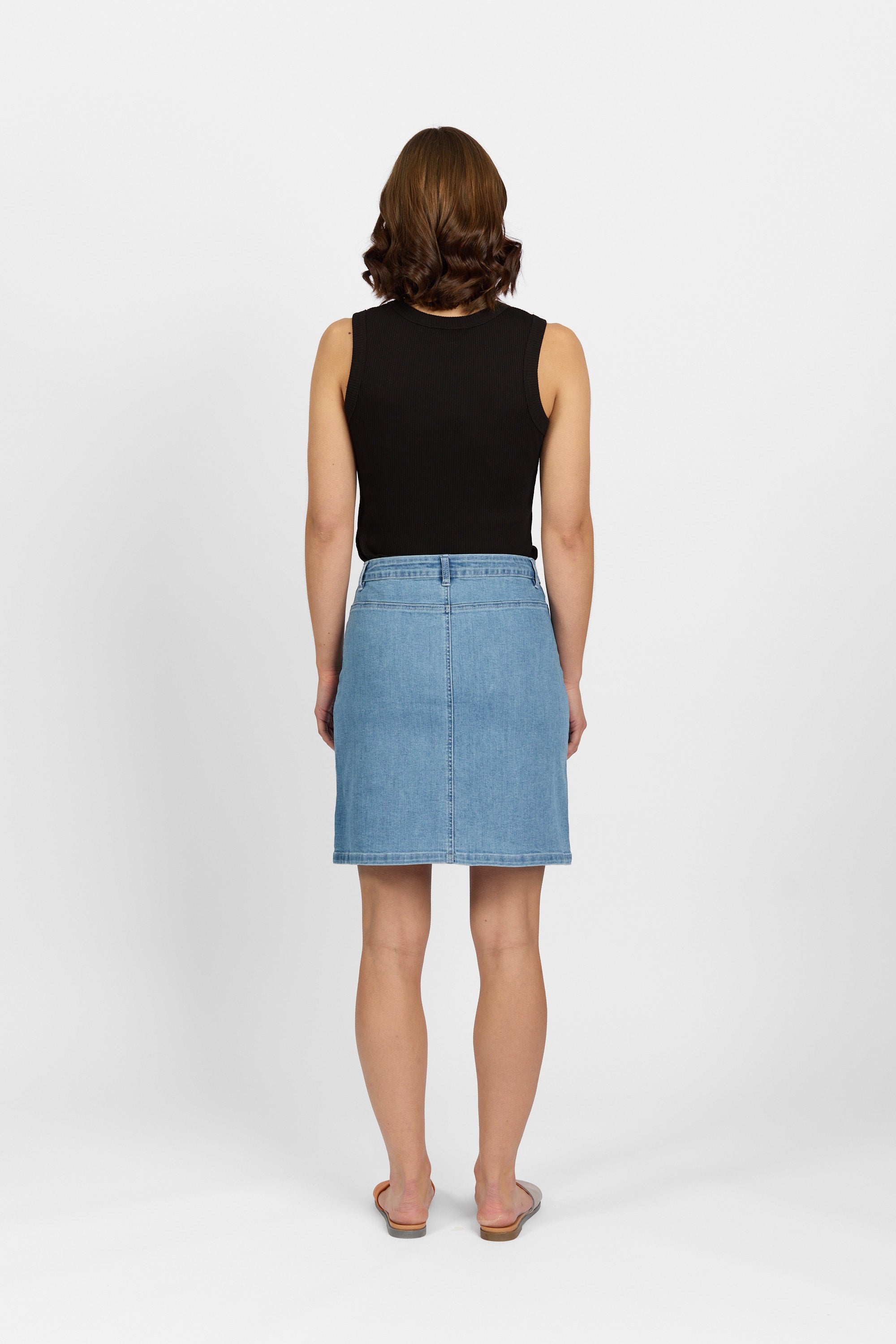 K4029 Palm Blue - Potter Skirt - Knewe Label