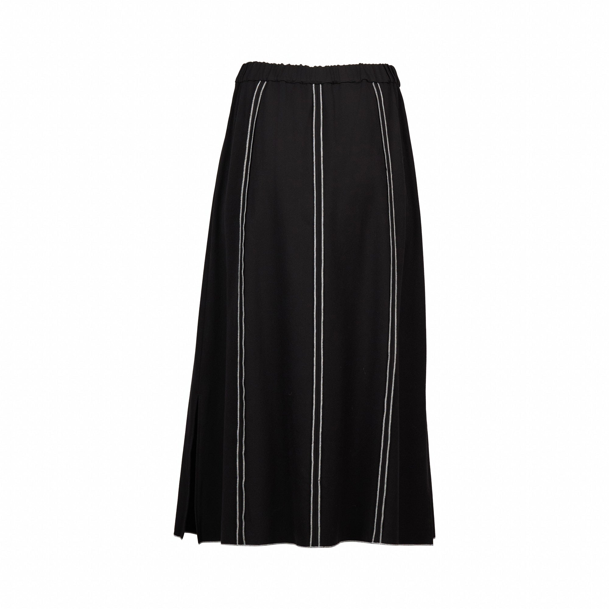 K4033W Frame Skirt - Black/White - Knewe Label