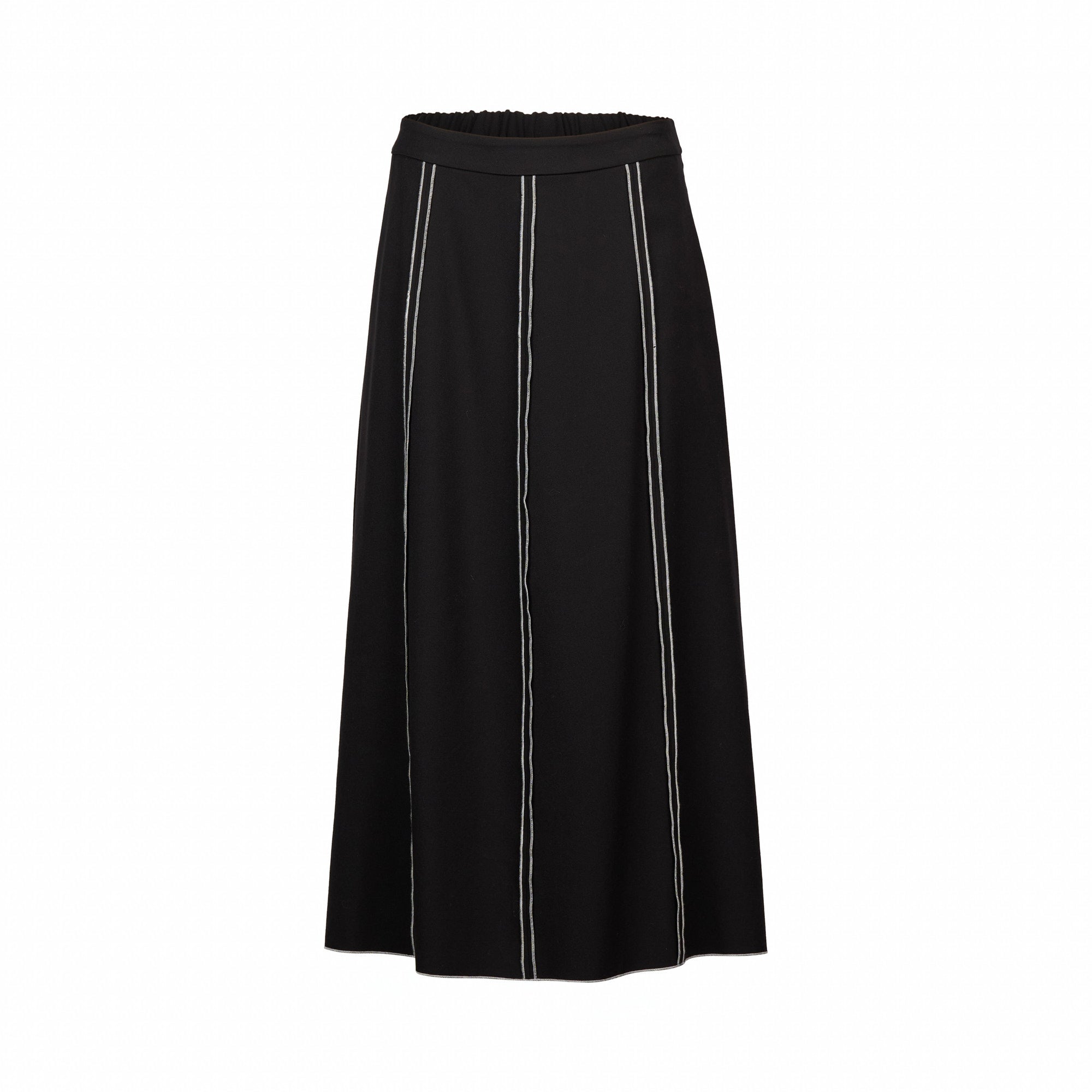 K4033W Frame Skirt - Black/White - Knewe Label