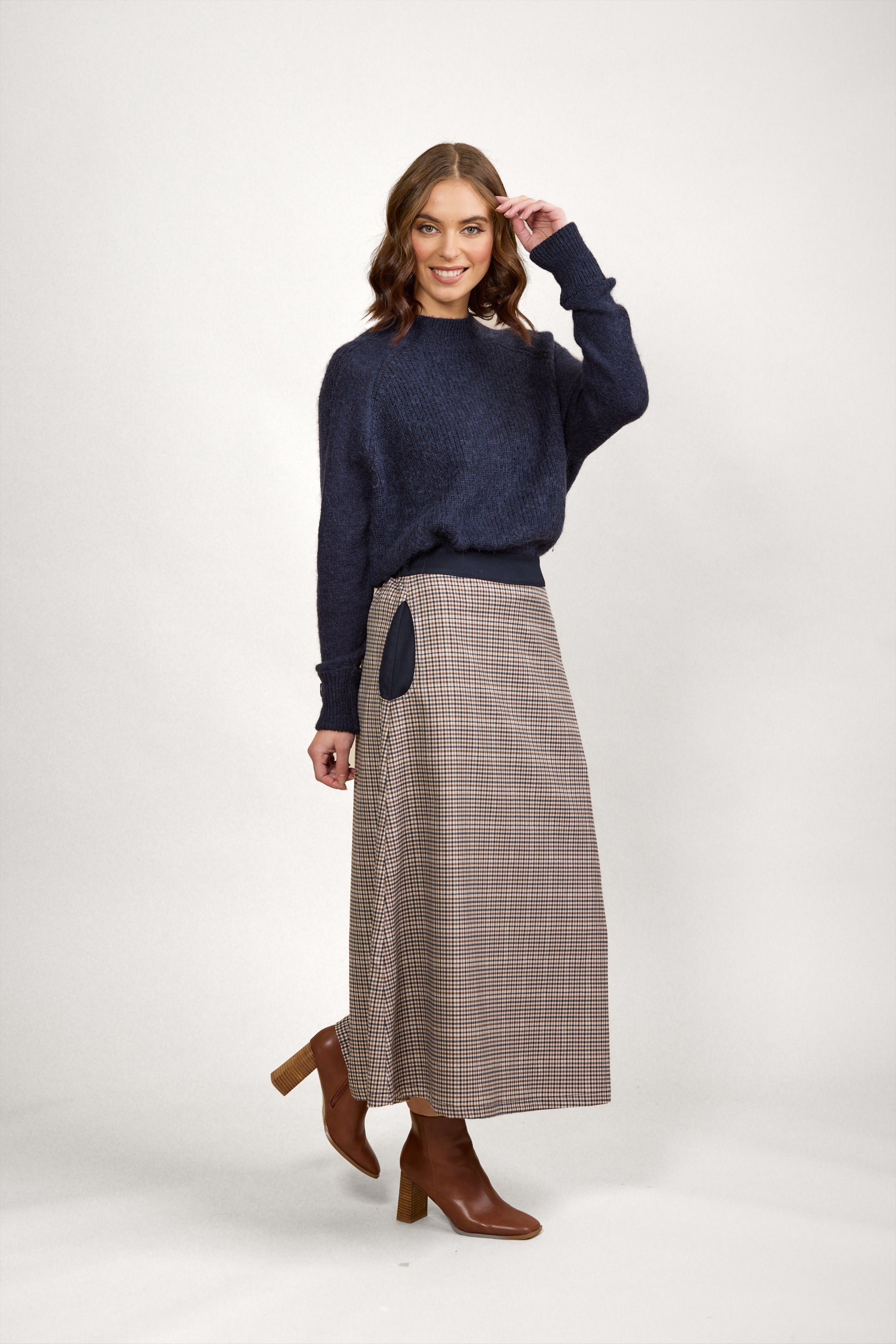 K4034 Jude Skirt - Vogue Check - Knewe Label