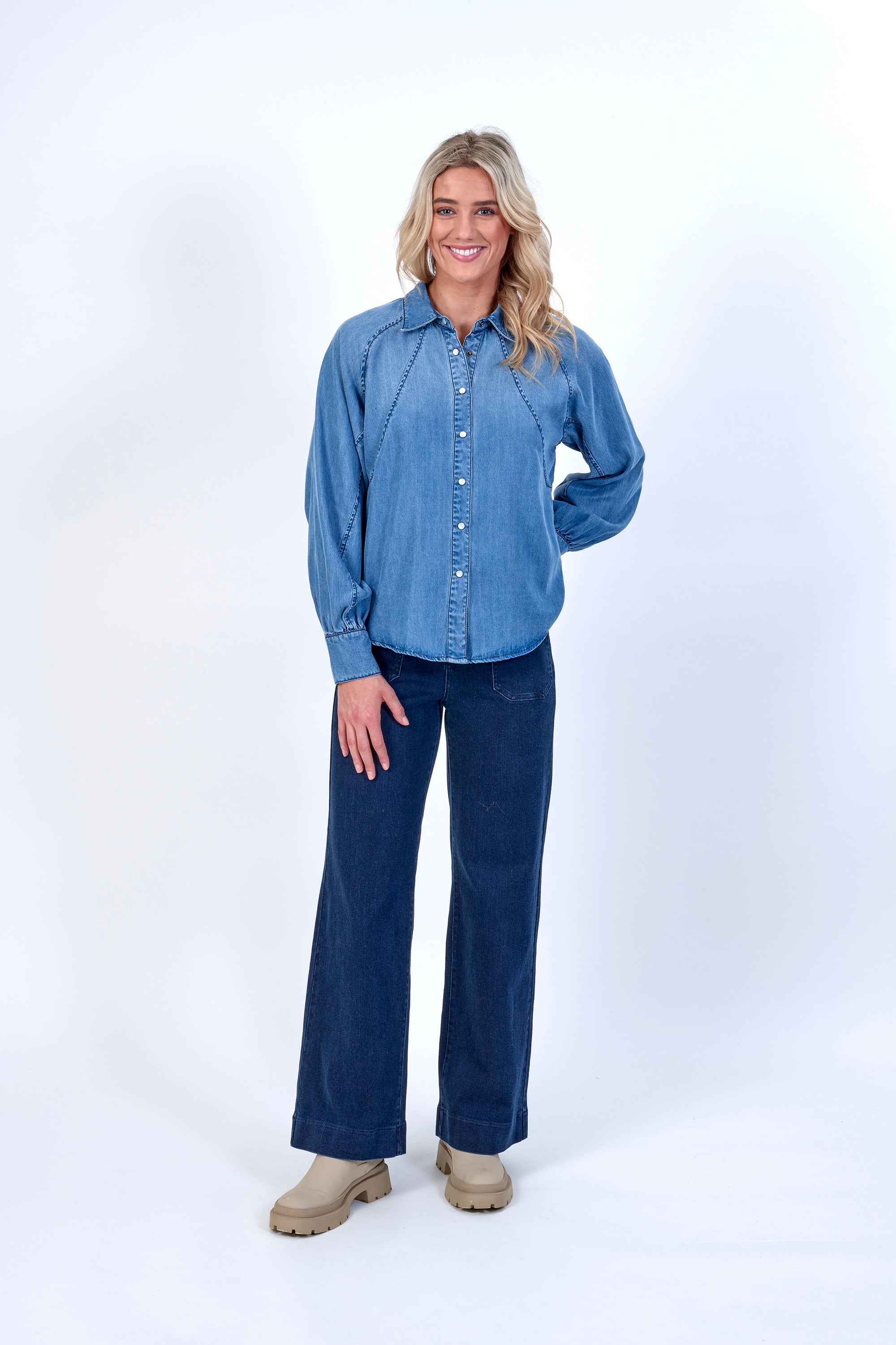 K5072 Blue Wash - Hope Shirt - Knewe Label