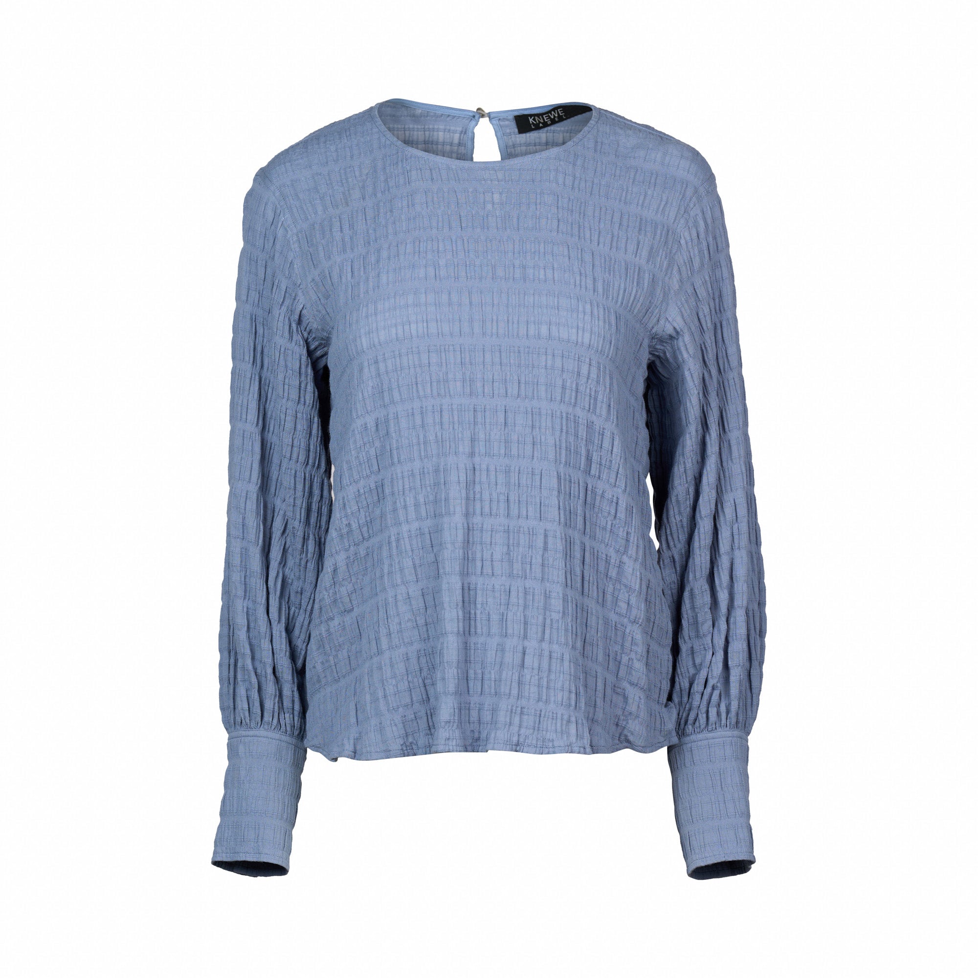 K5075 Volume Top - Denim Blue - Knewe Label