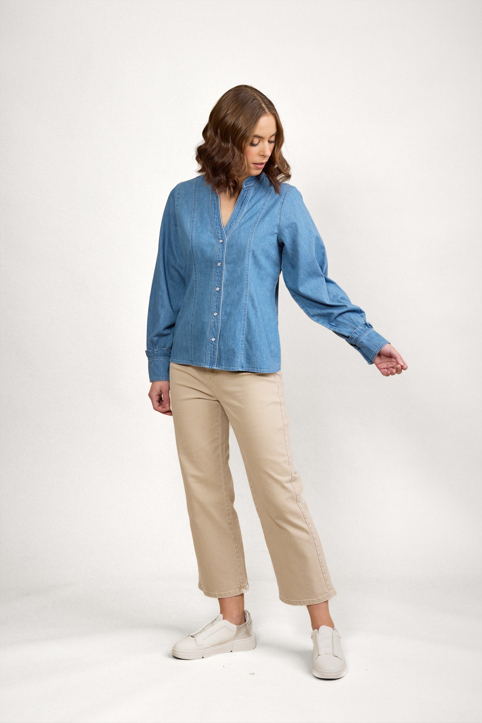 K5092 Joan Shirt - Blue Wash - Knewe Label