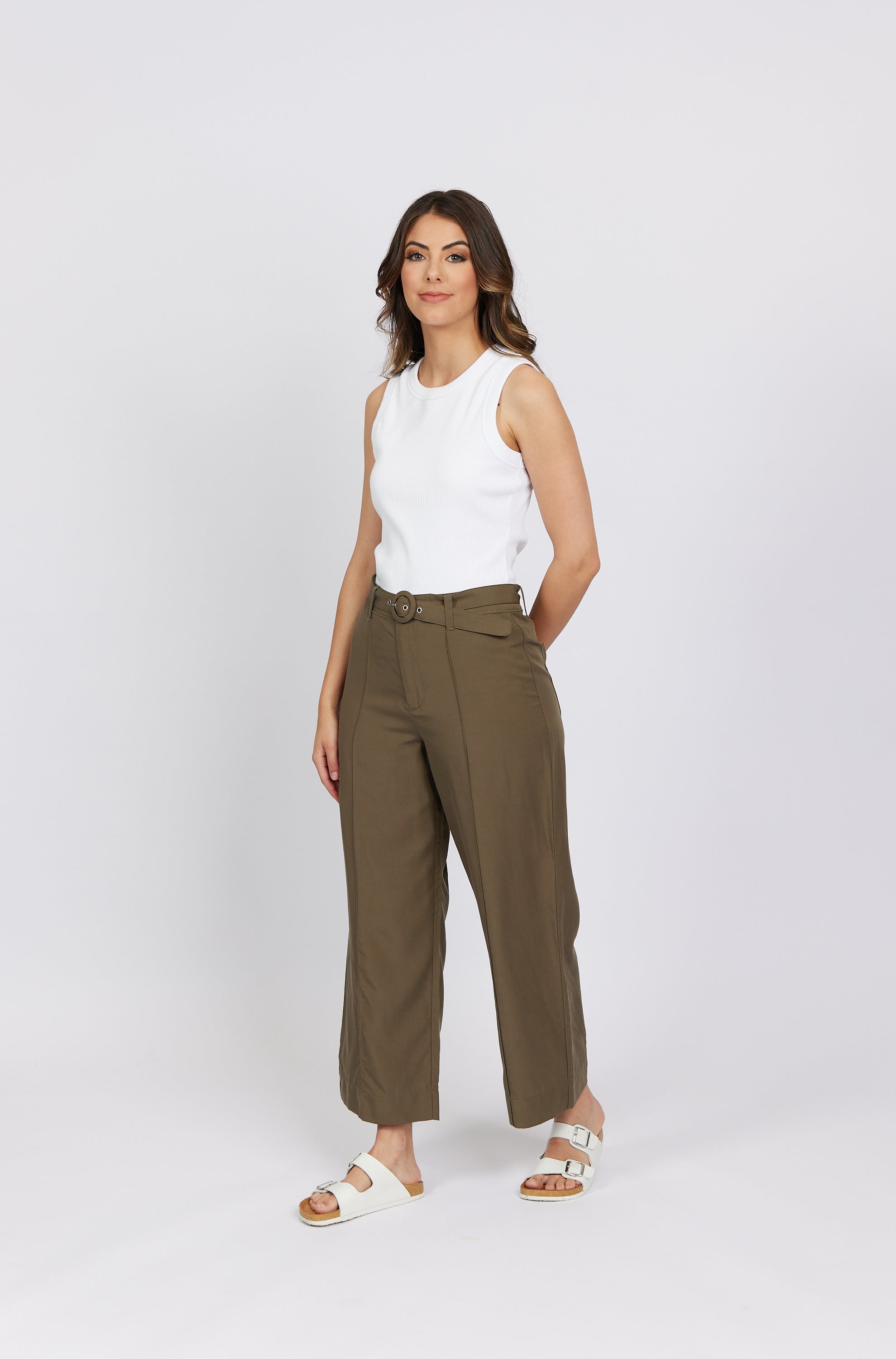 K7098 Khaki - Harper Pant - Knewe Label