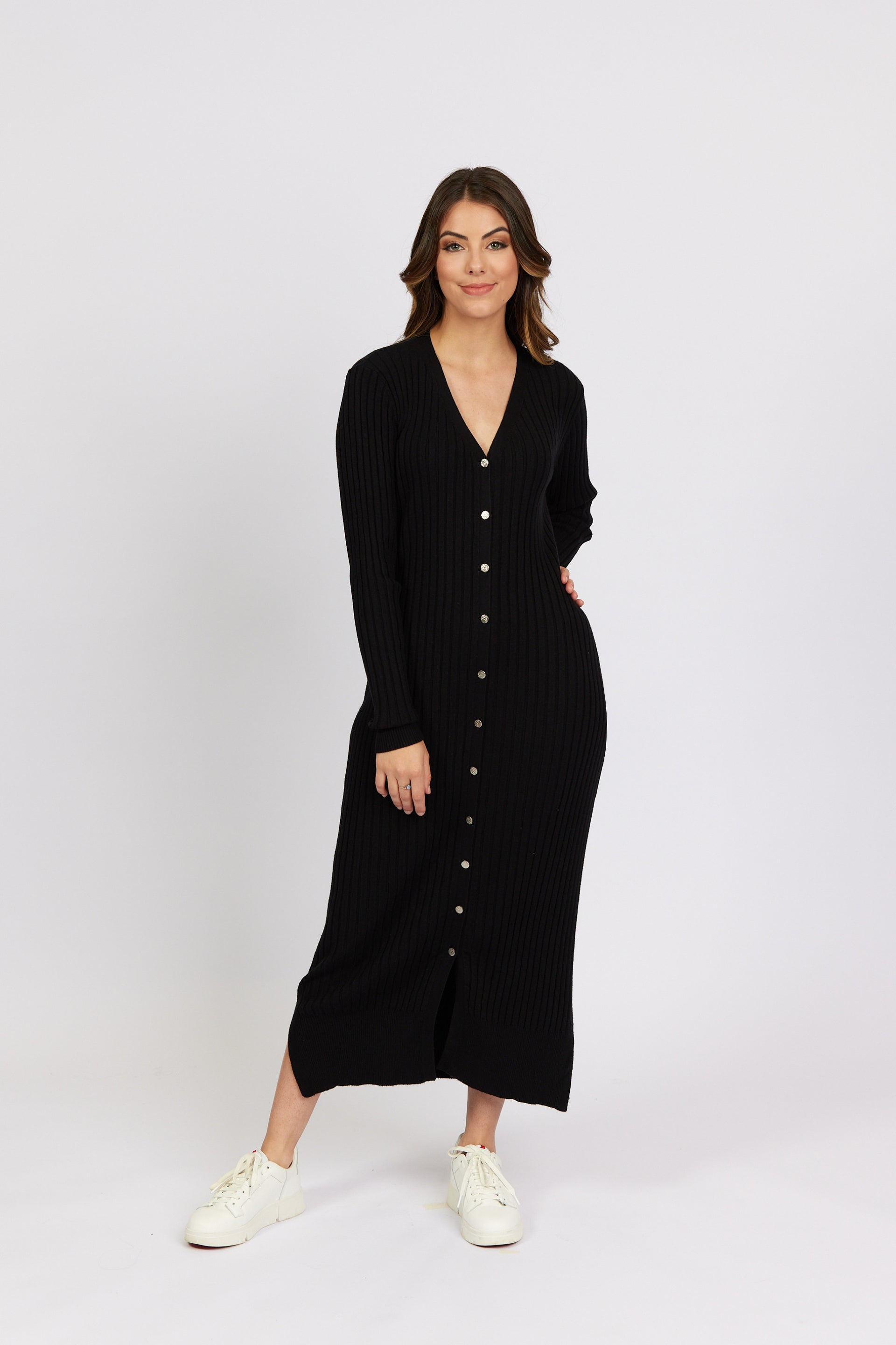 K1040 Black - Roma Dress - Knewe Label