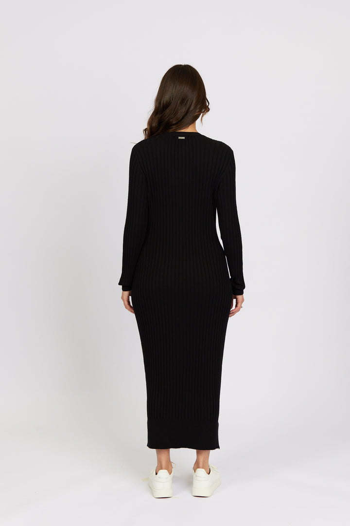 K1040 Black - Roma Dress - Knewe Label