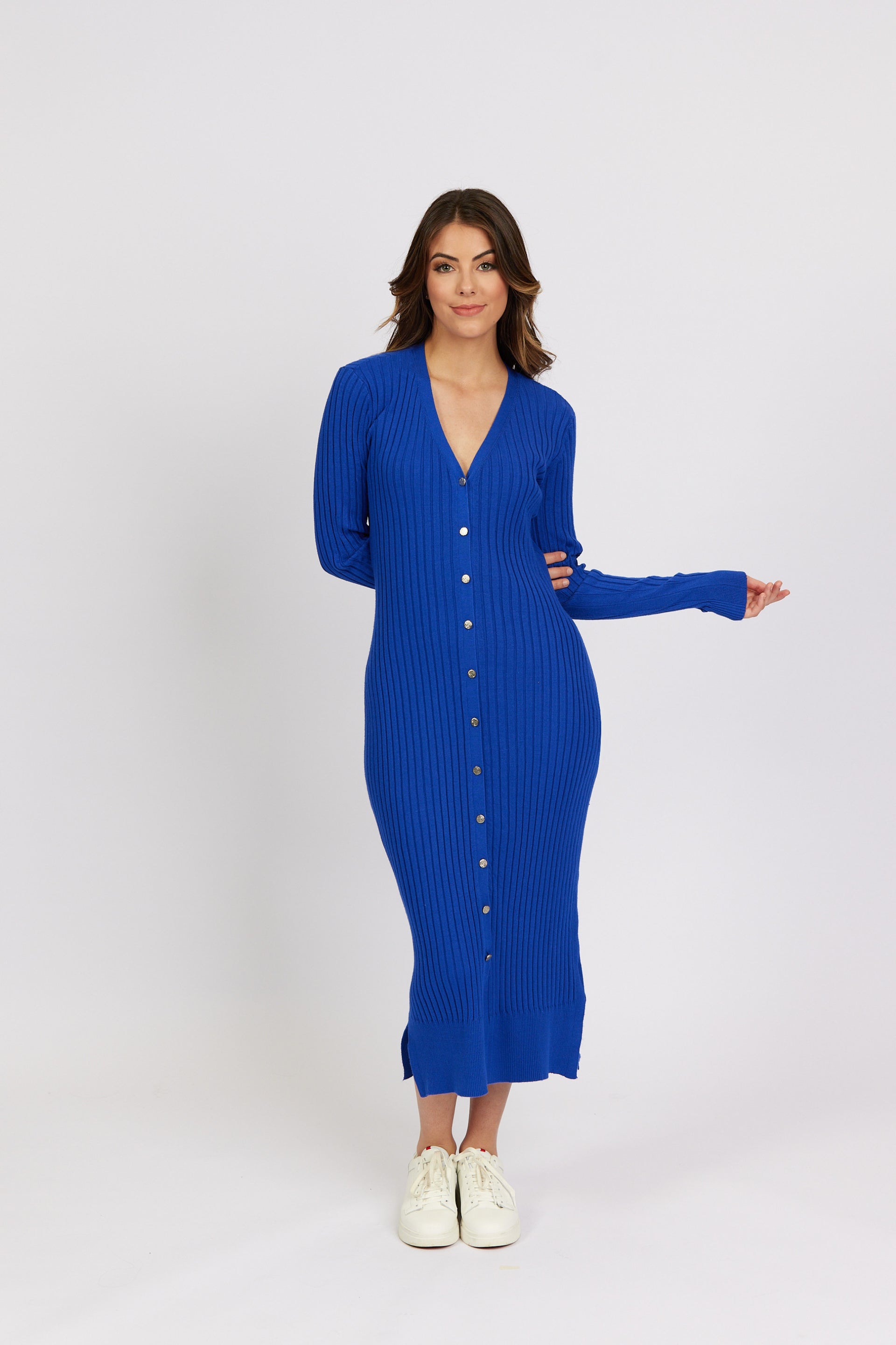 K1040 Electric Blue - Roma Dress - Knewe Label