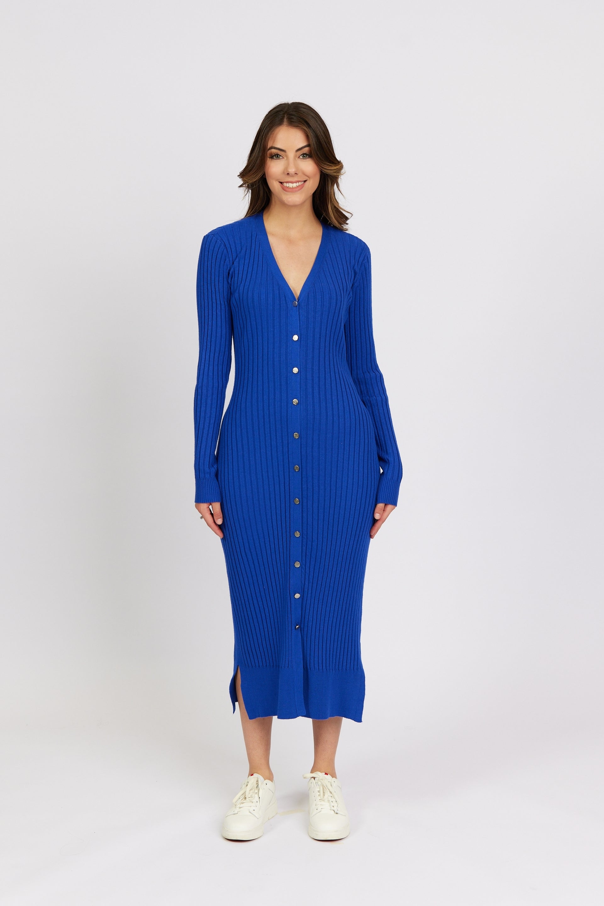 K1040 Electric Blue - Roma Dress - Knewe Label
