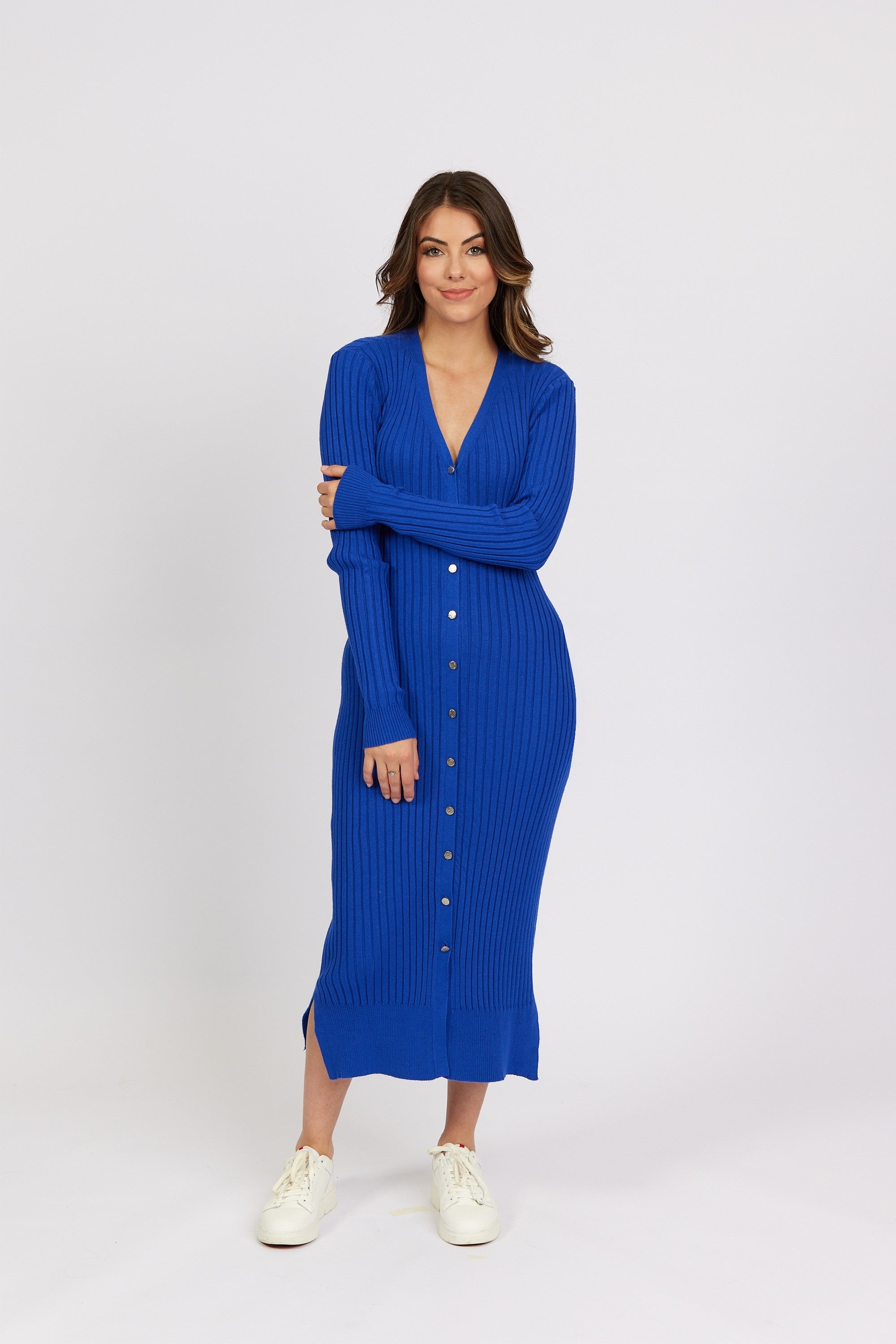 K1040 Electric Blue - Roma Dress - Knewe Label