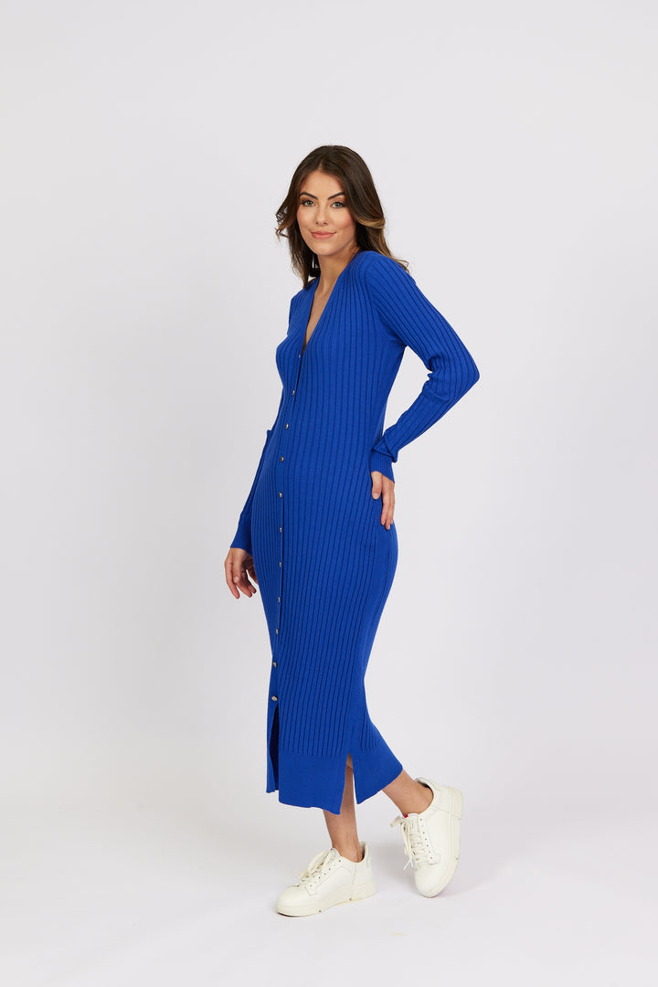 K1040 Electric Blue - Roma Dress - Knewe Label