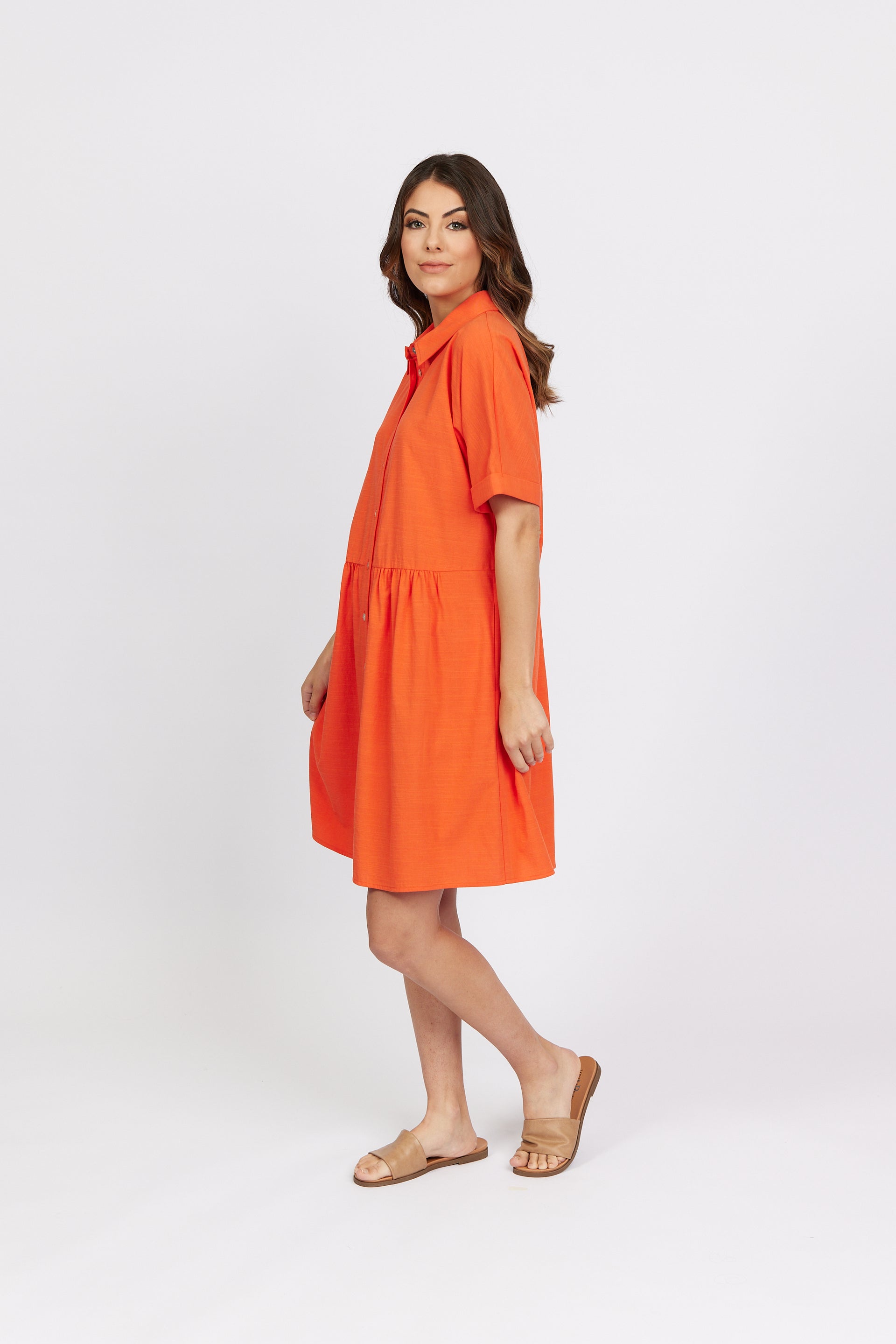 K1044 Melon - Cocoon Dress - Knewe Label