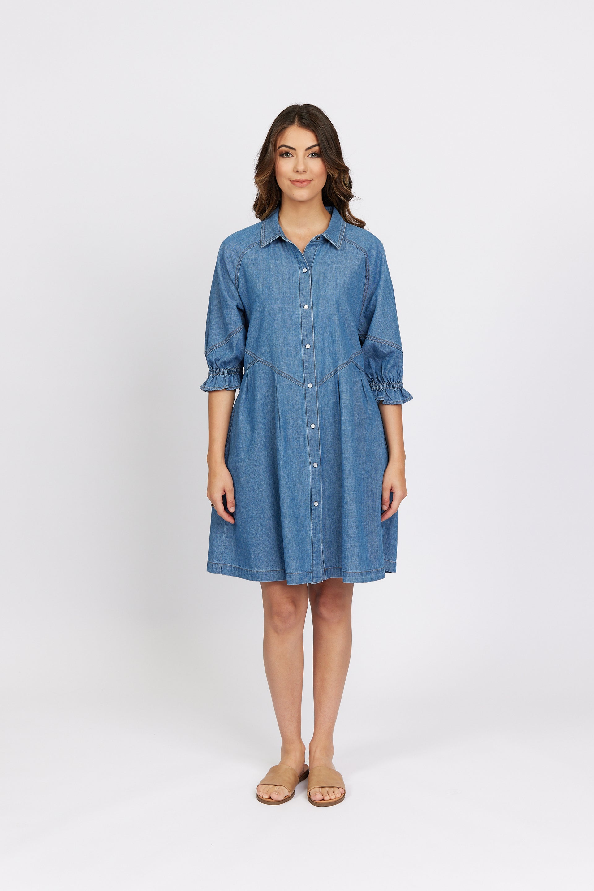 K1045 Blue Wash - Piper Dress - Knewe Label