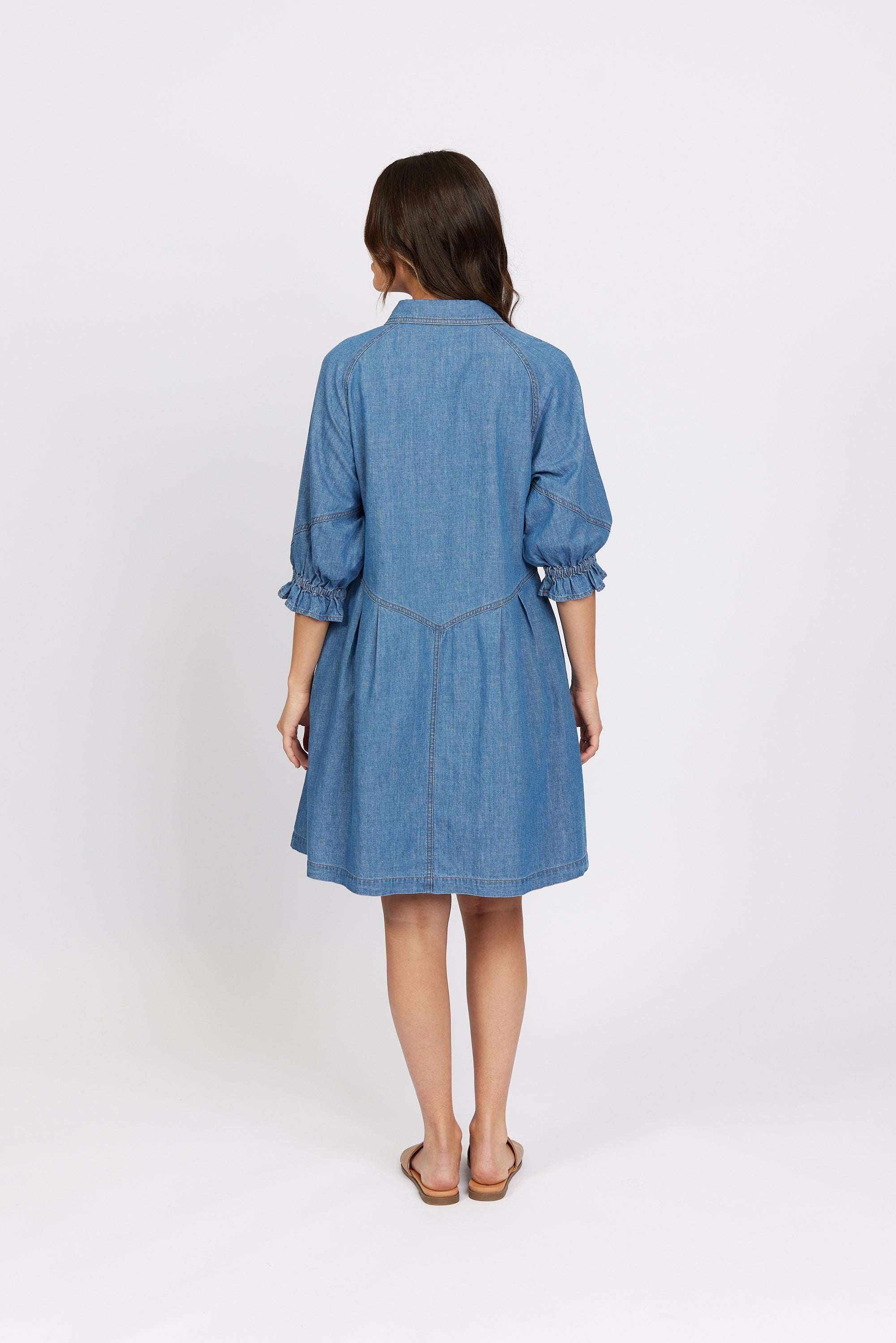 K1045 Blue Wash - Piper Dress - Knewe Label