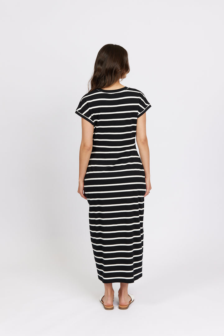 K1047 Black Stripe - Parker Dress - Knewe Label