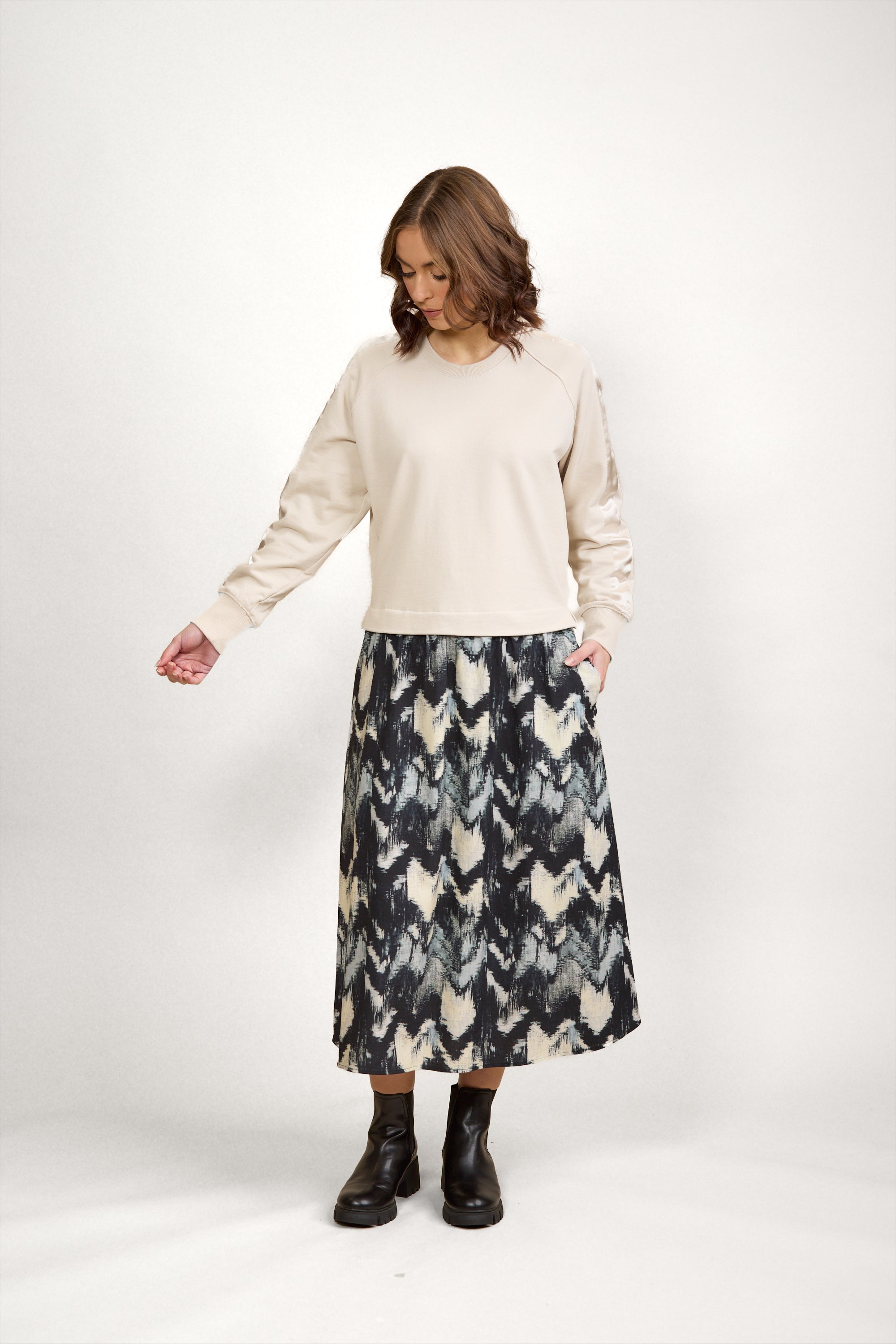 K1060 Rebel Dress - Stone/Saint - Knewe Label