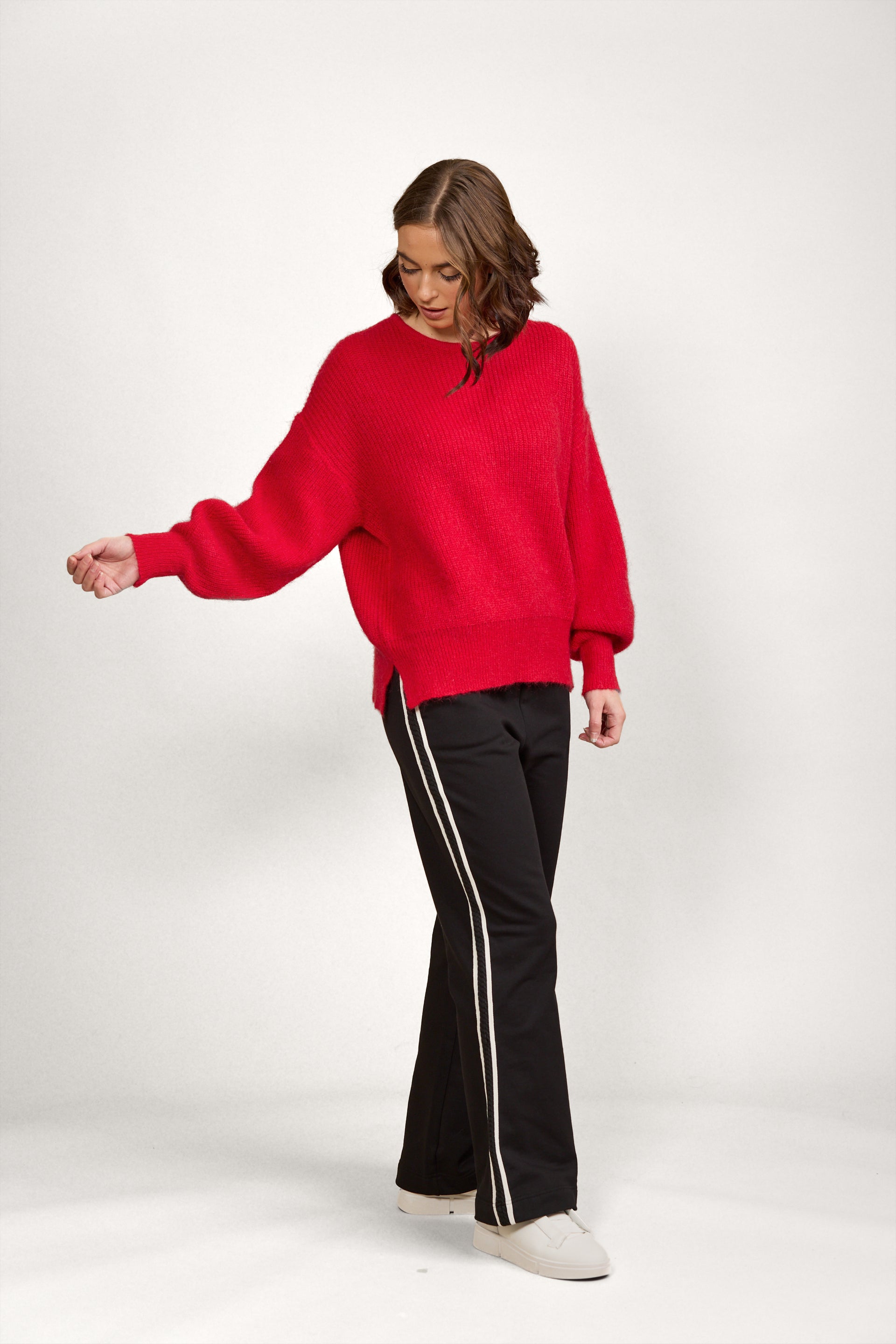 K2016A Note Sweater - Chilli - Knewe Label