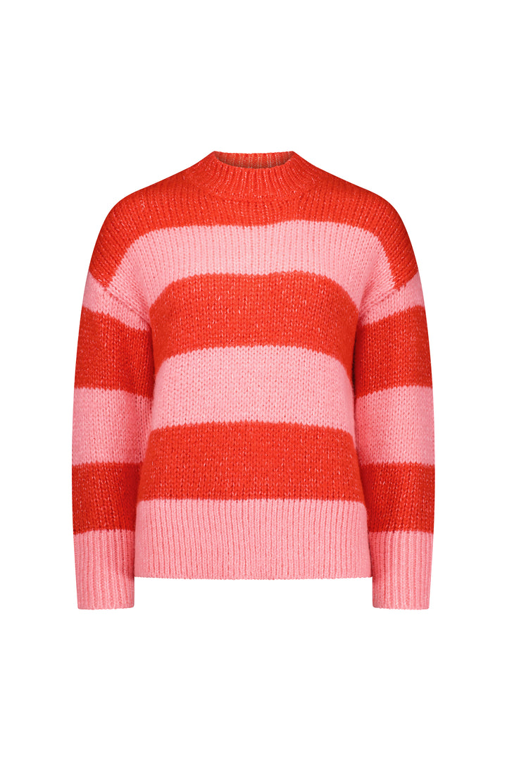 K2025 Pink/Red - Alexa Sweater - Knewe Label