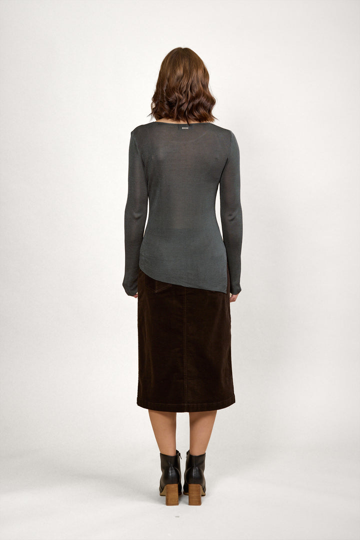 K2032 Dylan Sweater - Fog - Knewe Label