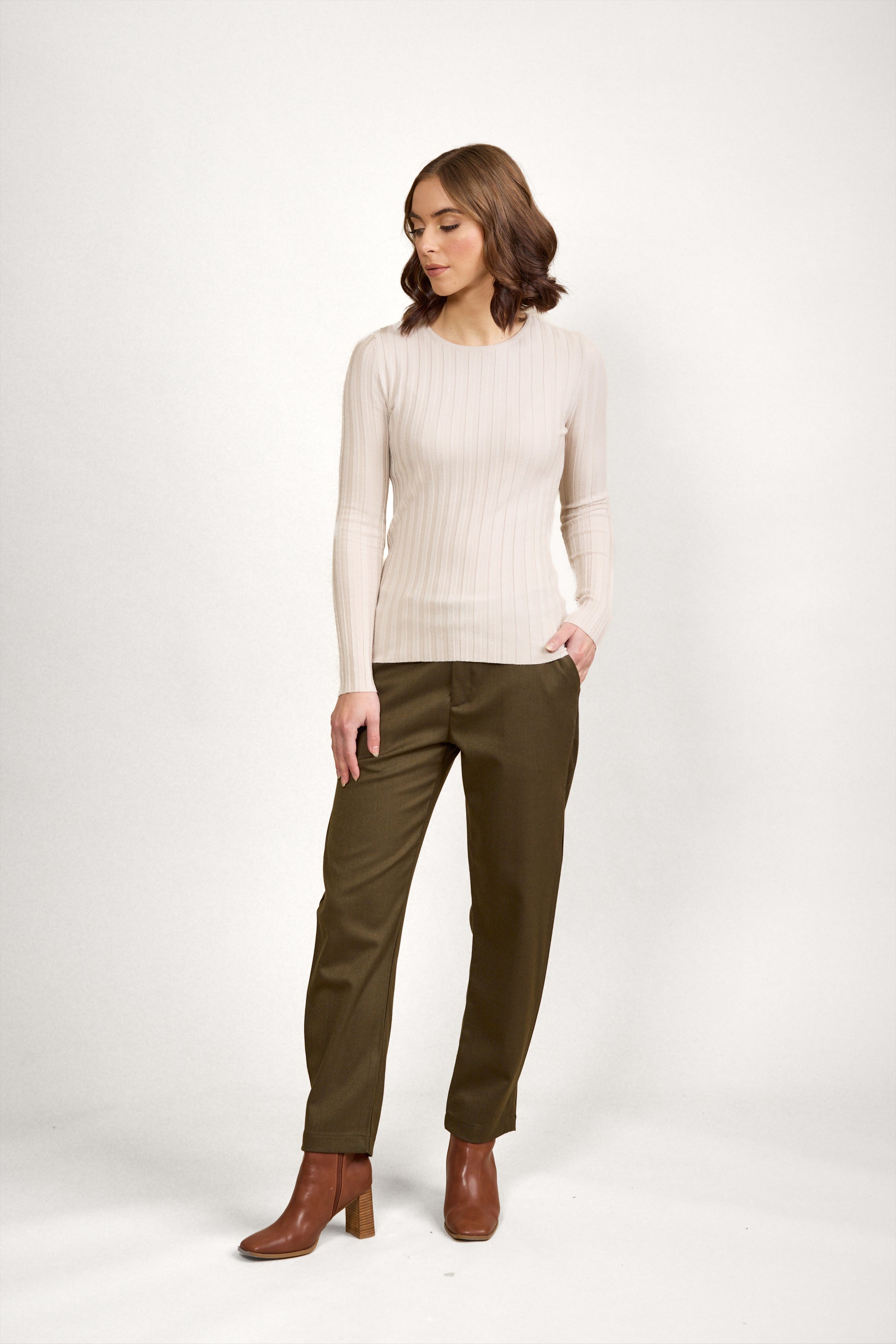 K2038 Felix Sweater - Oatmeal - Knewe Label