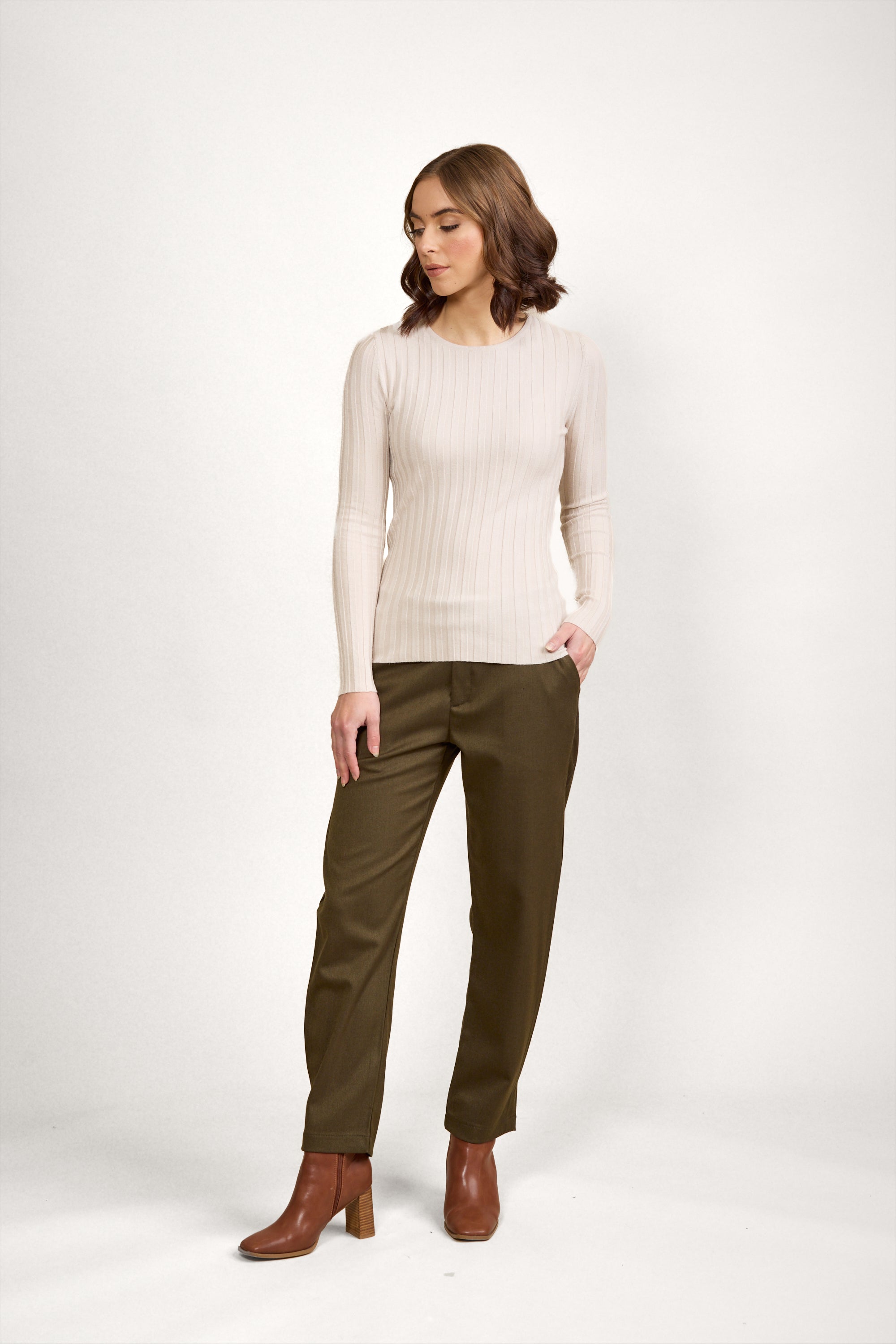 K2038 Felix Sweater - Oatmeal - Knewe Label