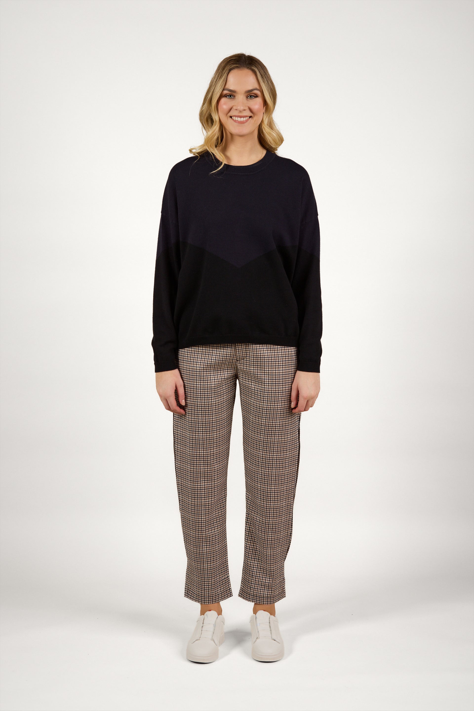 K2039 Tanner Sweater - Ink/Black - Knewe Label