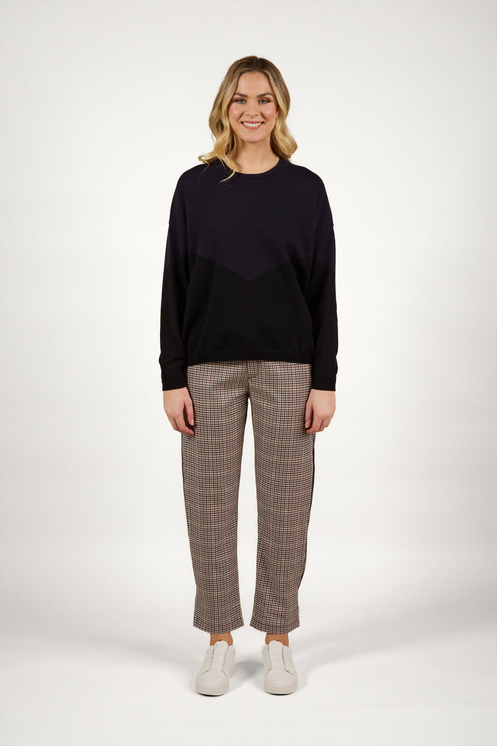 K2039 Tanner Sweater - Ink/Black - Knewe Label