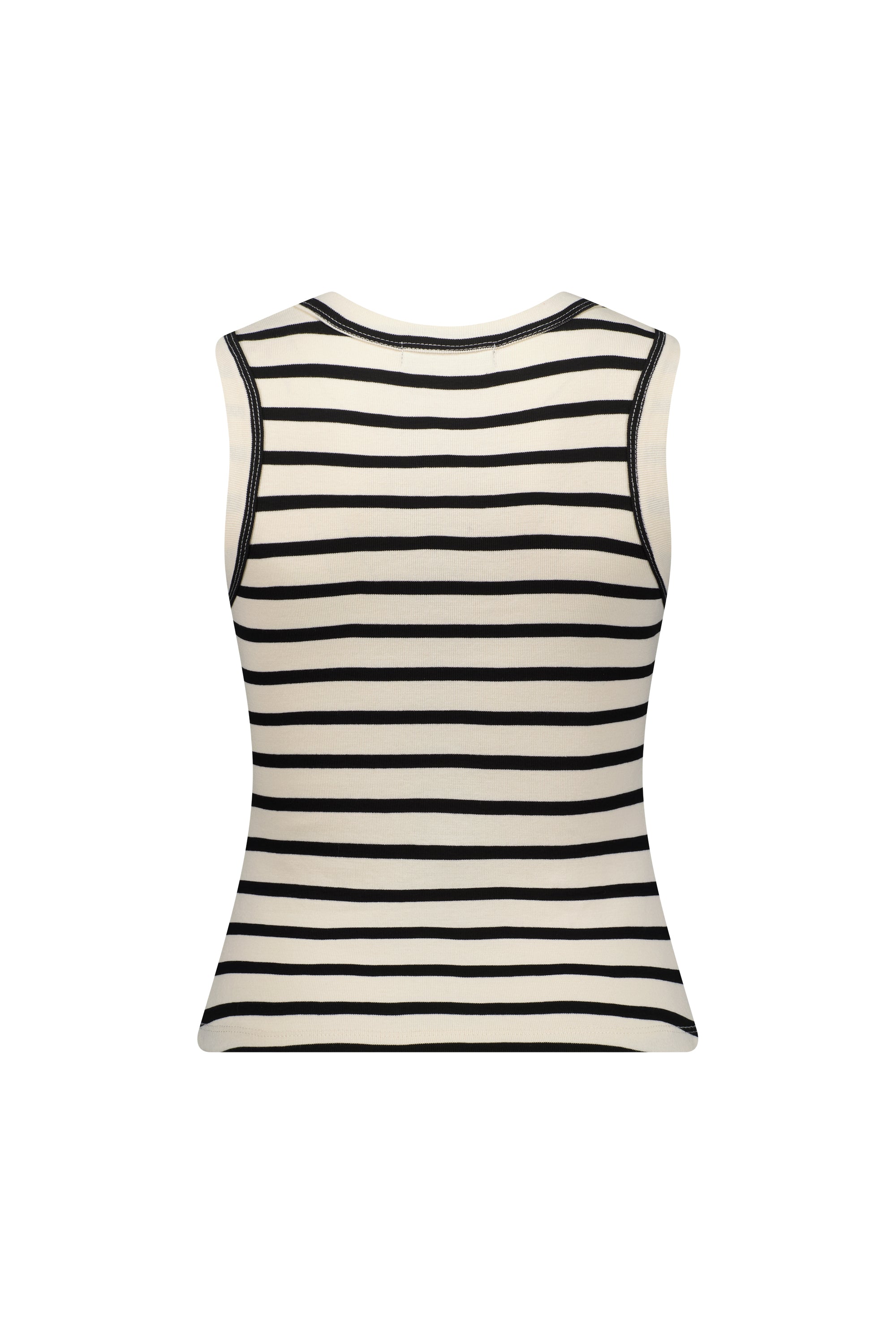 K3042 Black/Ecru Stripe - True Tank - Knewe Label