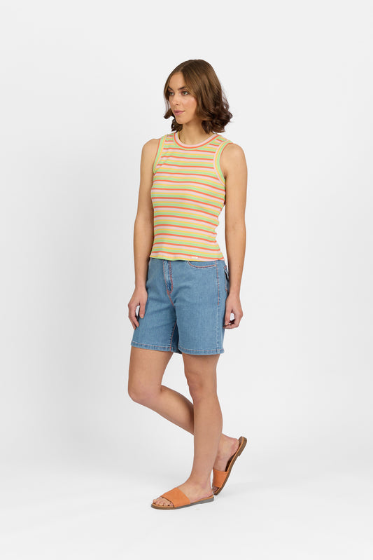 K3042 Lolly Stripe - True Tank - Knewe Label