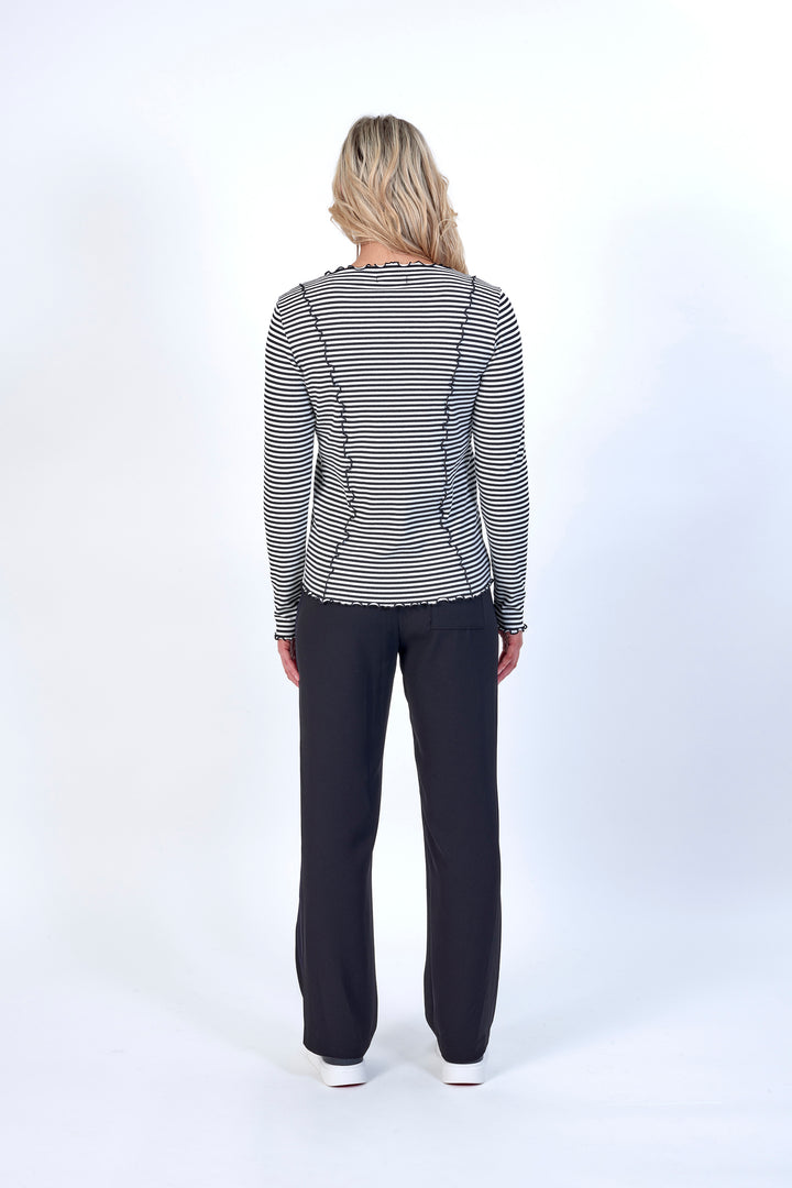 K3046 Black/Off White - Tribe Top - Knewe Label