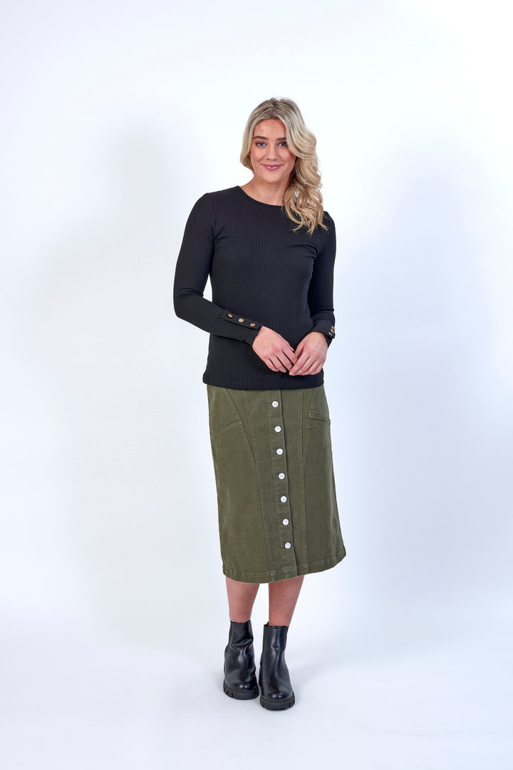 K3048 Black - Virgo Top - Knewe Label