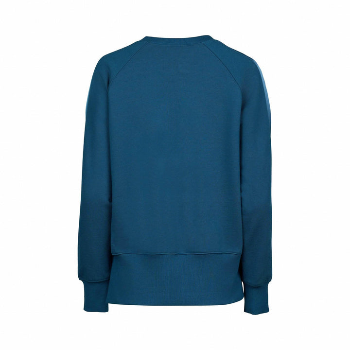 KNEWE Label women's K3049 Rebel Jumper in Petrol - close-up fabric detail