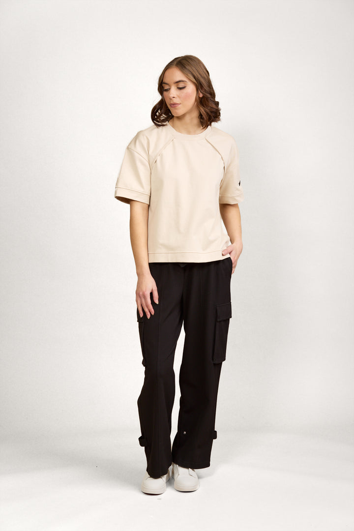 K3056 Bolt Tee - Stone - Knewe Label
