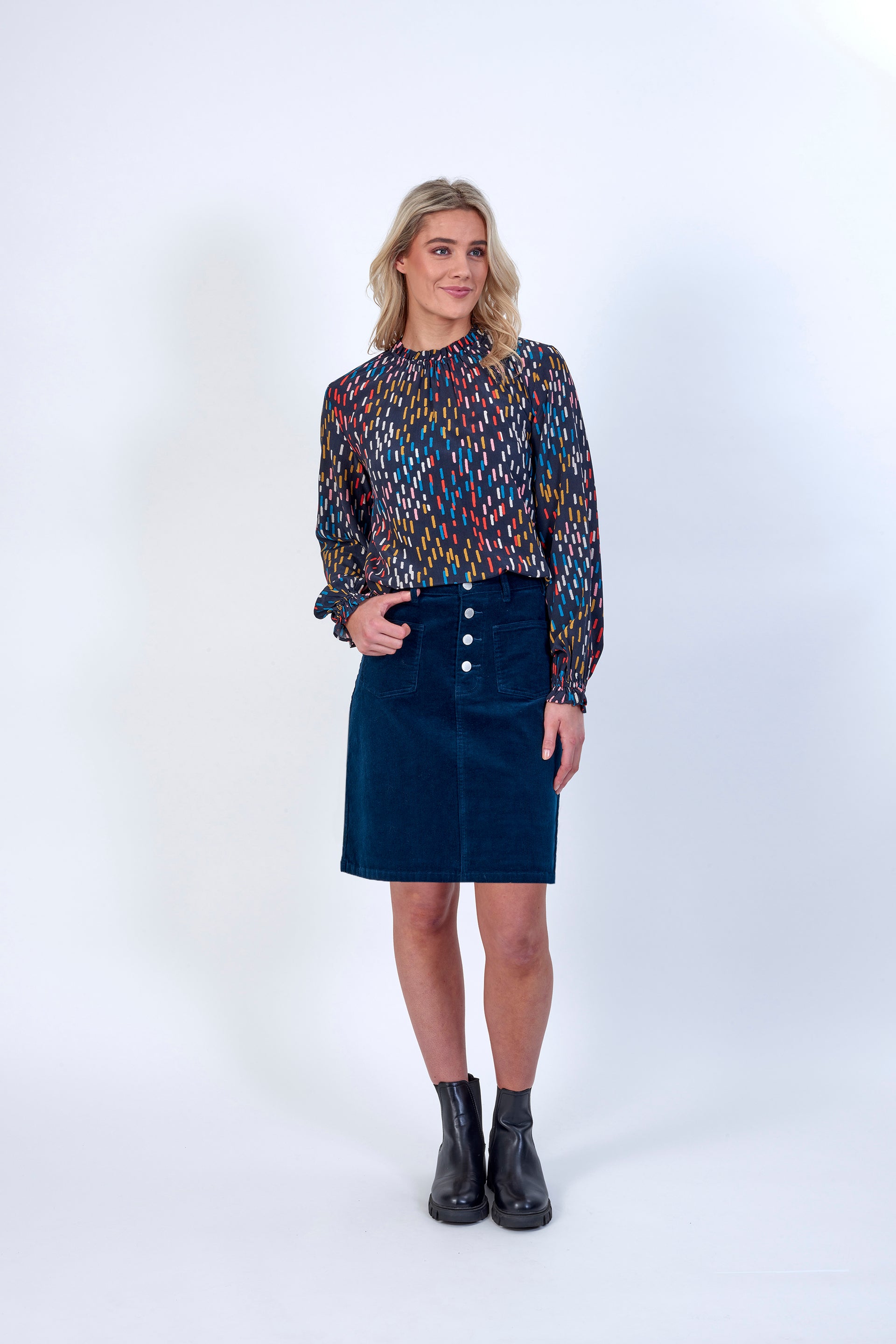 K4029 Airforce - Potter Skirt - Knewe Label
